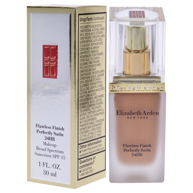 Flawless Finish Perfectly Satin 24HR Makeup SPF 15 - 14 Caramel by Elizabeth Arden for Women - 1 oz Foundation, NA, alternate image number null
