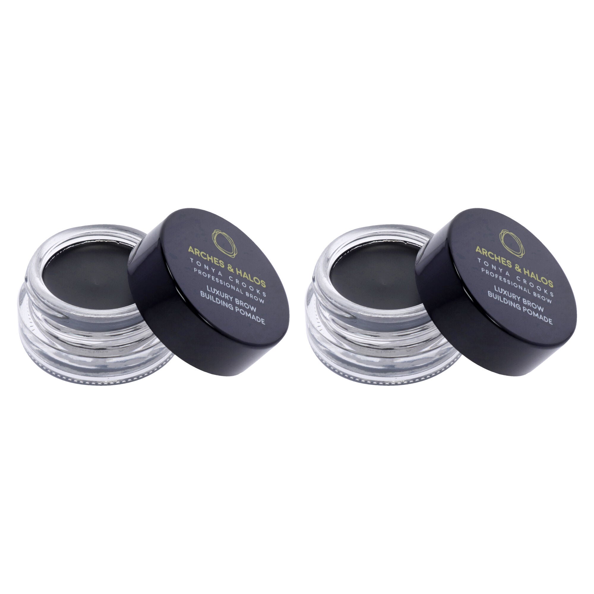 Luxury Brow Building Pomade - Charcoal by Arches and Halos for Women - 0.106 oz Pomade - Pack of 2, See Description, alternate image number 4