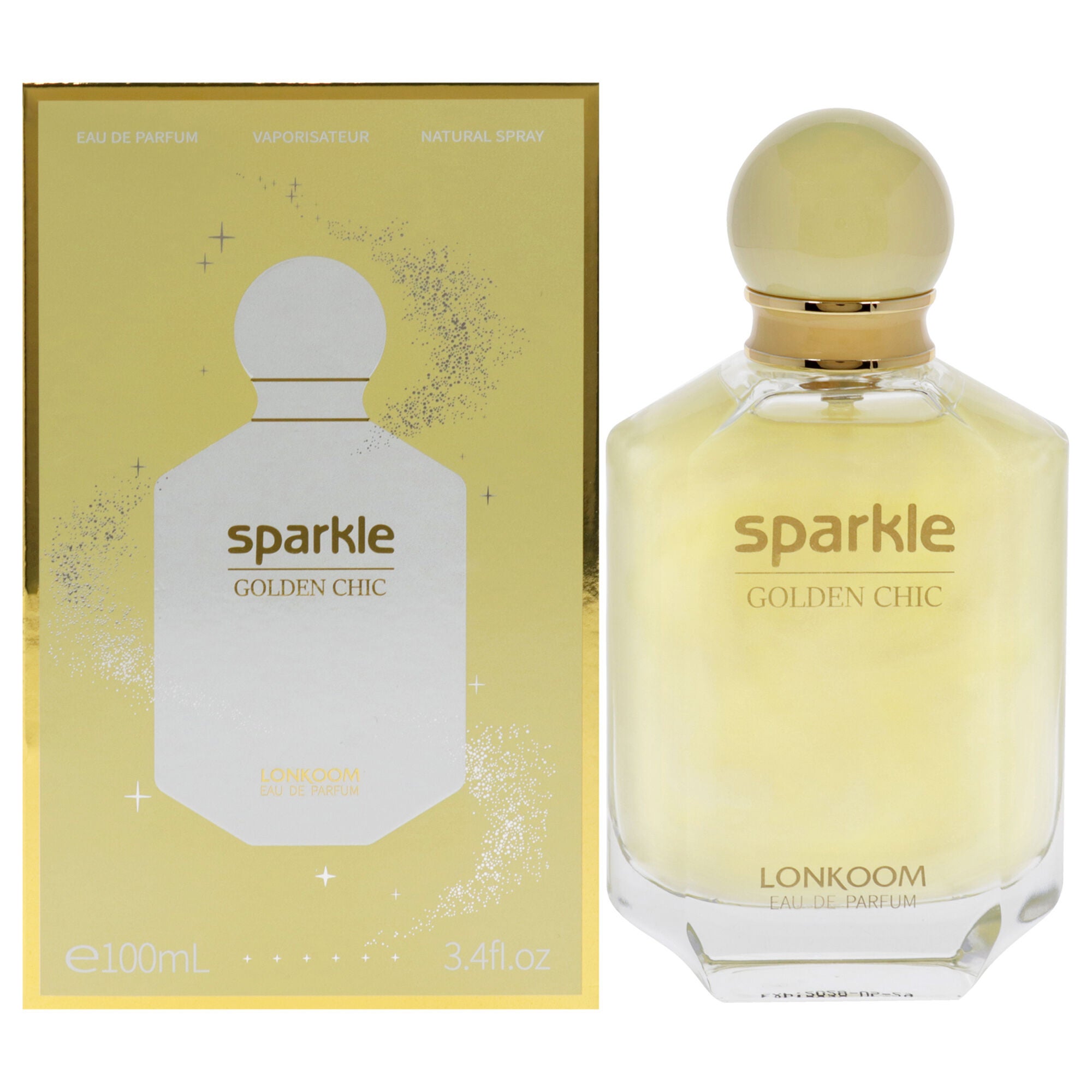 Sparkle Golden Chic by Lonkoom for Women - 3.4 oz EDP Spray, See Description, hi-res image number 0