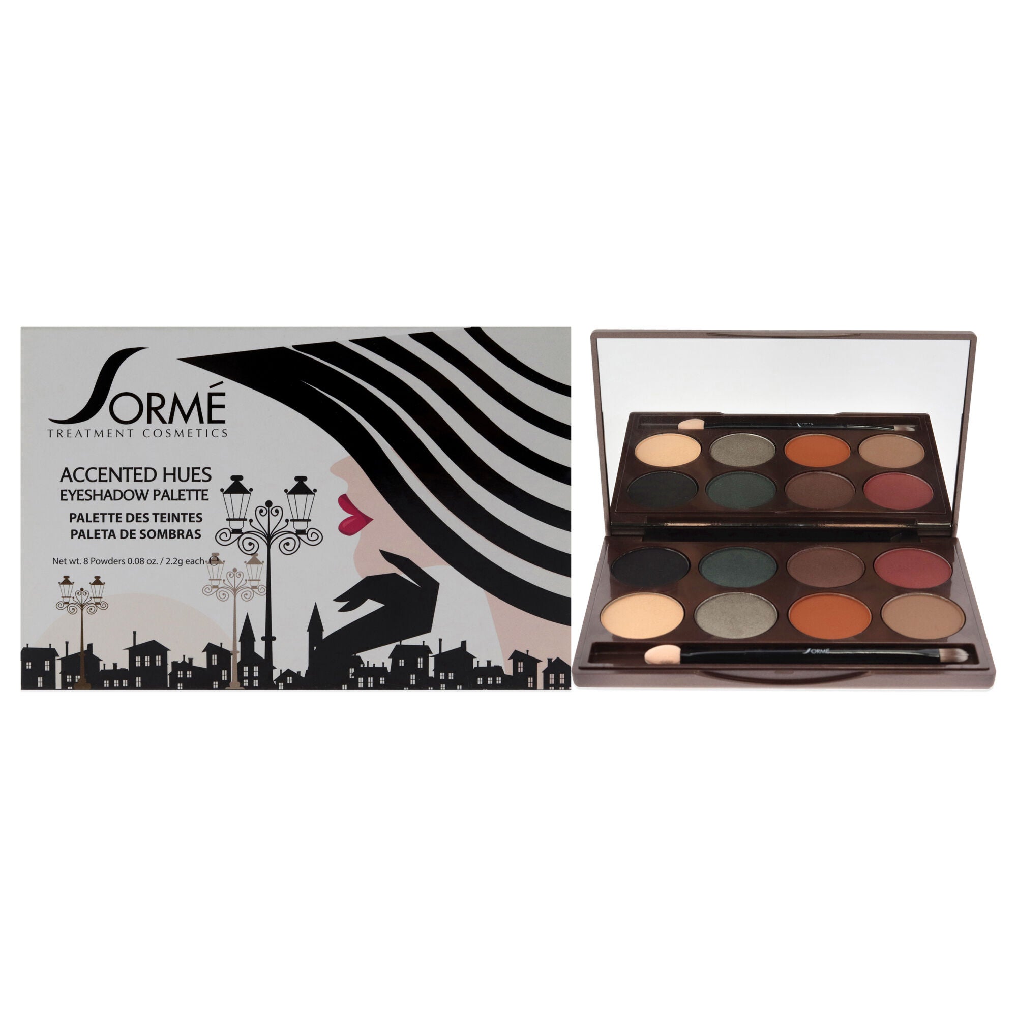 Accented Hues Eyeshadow Palette - Classic by Sorme Cosmetics for Women - 0.64 oz Palette, See Description, hi-res image number 0