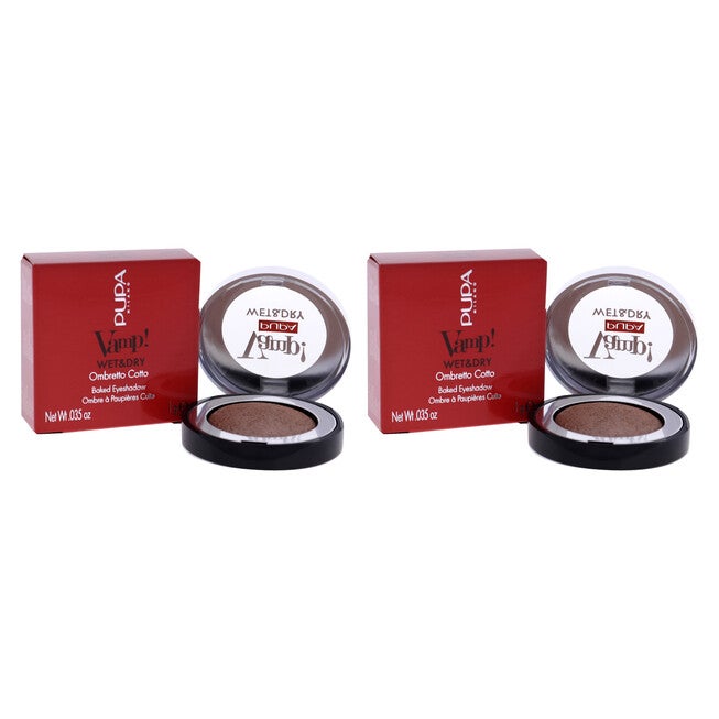 Vamp! Wet and Dry Baked Eyeshadow - 103 Rose Gold by Pupa Milano for Women - 0.035 oz Eye Shadow - Pack of 2, , alternate image number null