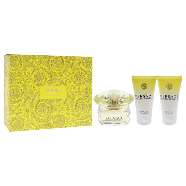 Versace Yellow Diamond by Versace for Women - 3 Pc Gift Set 1.7oz EDT Spray, 1.7oz Perfumed Shower Gel, 1.7oz Perfumed Body Lotion, NA, alternate image number null