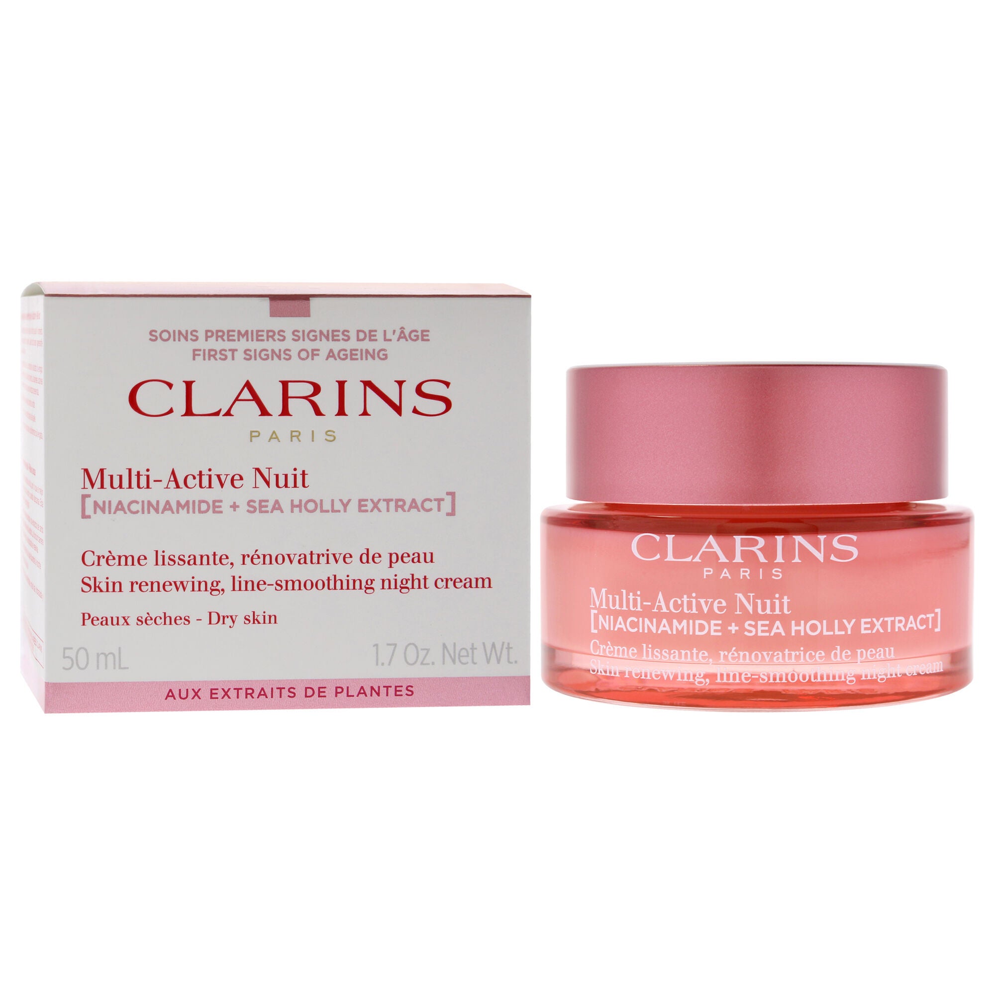 Multi-Active Night Cream - Normal to Dry Skin by Clarins for Unisex - 1.7 oz Cream, See Description, alternate image number 1