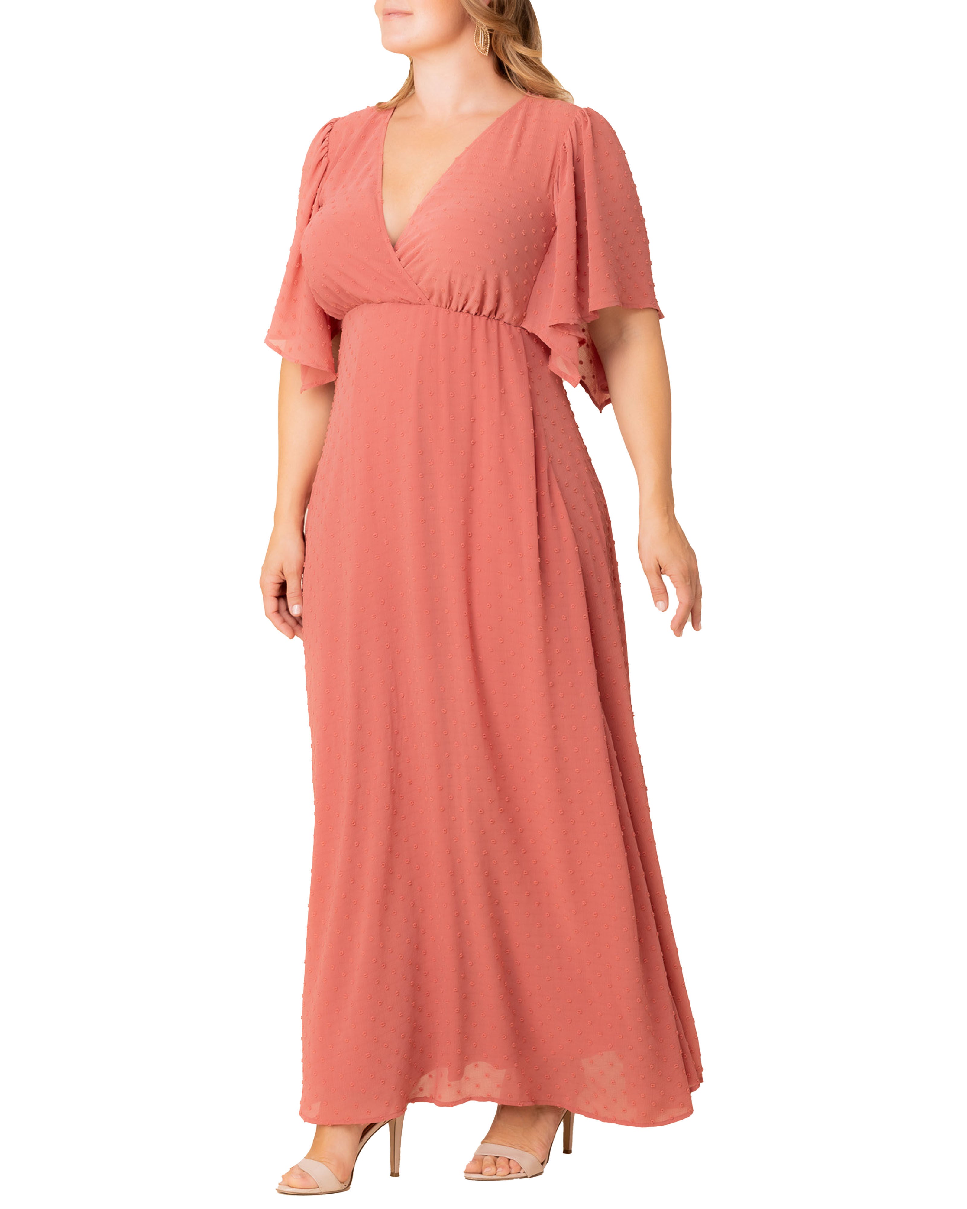 Carmella Evening Gown, PEACHY KEEN / Peach, alternate image number 3