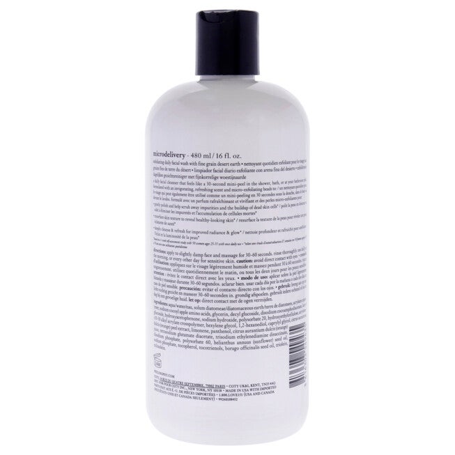 Microdelivery Exfoliating Facial Wash by Philosophy for Unisex - 16 oz Cleanser, NA, alternate image number null