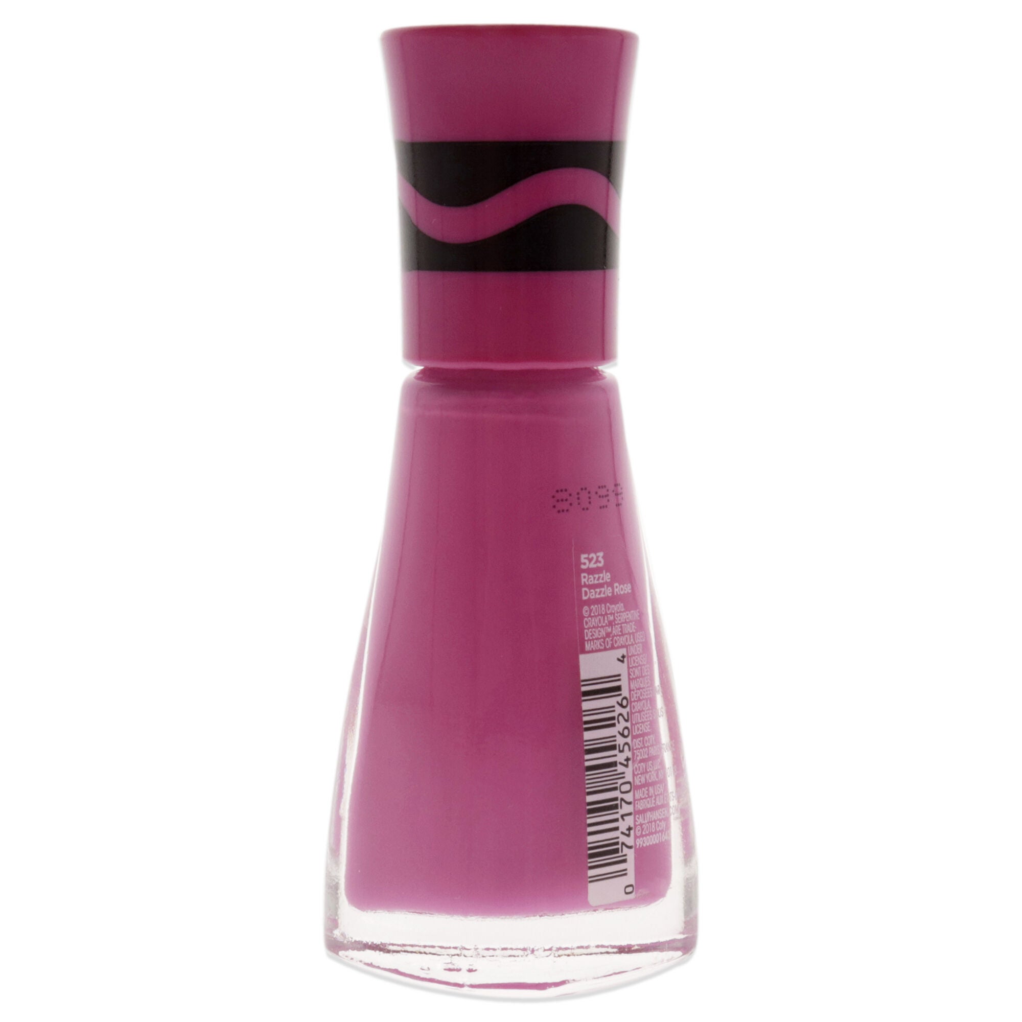 Insta-Dri Crayola Nail Color - 523 Razzle Dazzle Rose by Sally Hansen for Women - 0.31 oz Nail Polish, See Description, alternate image number 2