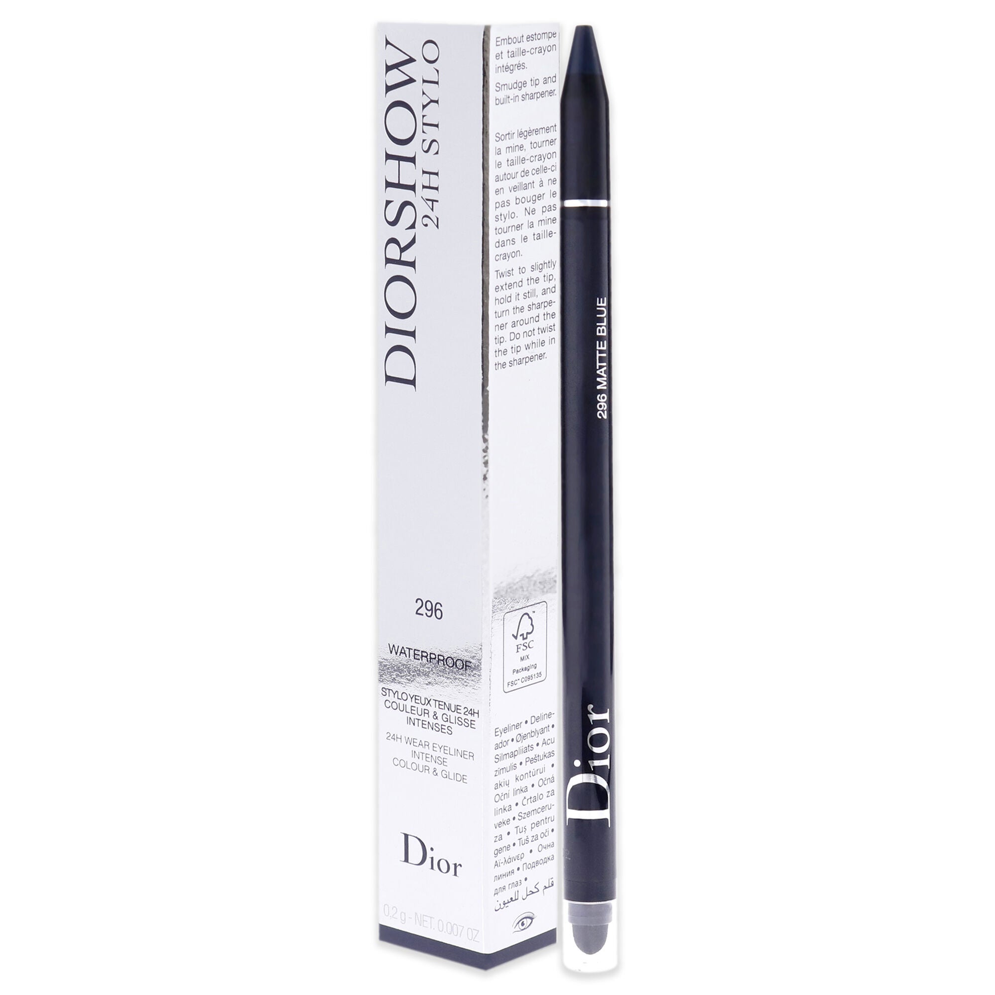 Diorshow 24H Stylo Waterproof Eyeliner - 296 Matte Blue by Christian Dior for Women - 0.007 oz Eyeliner, , alternate image number 7