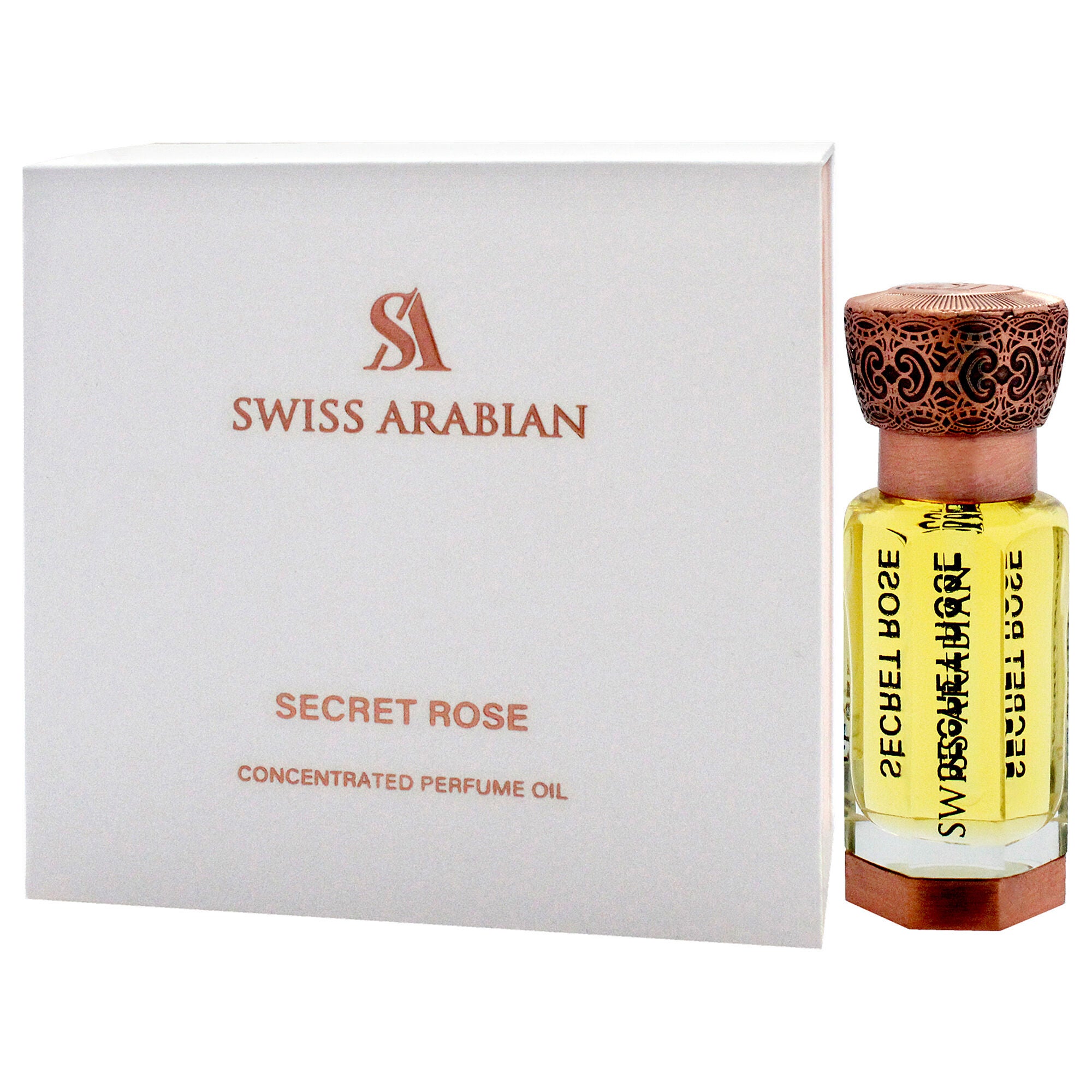 Secret Rose by Swiss Arabian for Unisex - 0.4 oz Parfum Oil, See Description, alternate image number 2