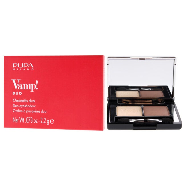 Vamp! Compact Duo Eyeshadow - 005 Milk Chocolate by Pupa Milano for Women - 0.078 oz Eye Shadow, See Description, alternate image number 2