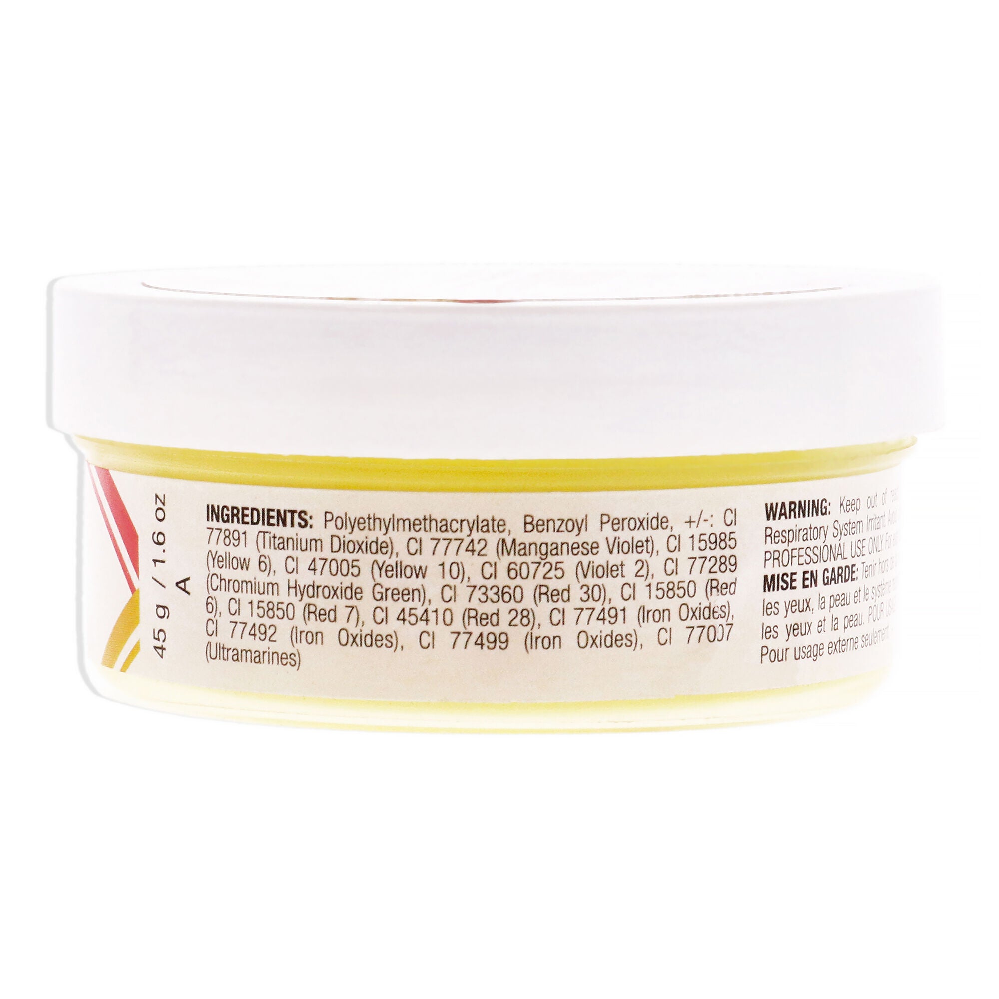 Colour Acrylic Powder - Banana Yellow by Cuccio PRO for Women - 1.6 oz Acrylic Powder, See Description, alternate image number 1