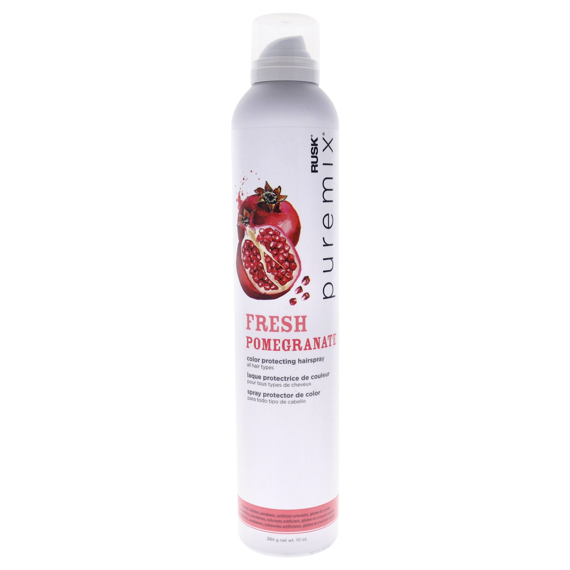 Puremix Fresh Pomegranate Color Protecting Hairspray by Rusk for Unisex - 10 oz Hair Spray, See Description, hi-res image number 0