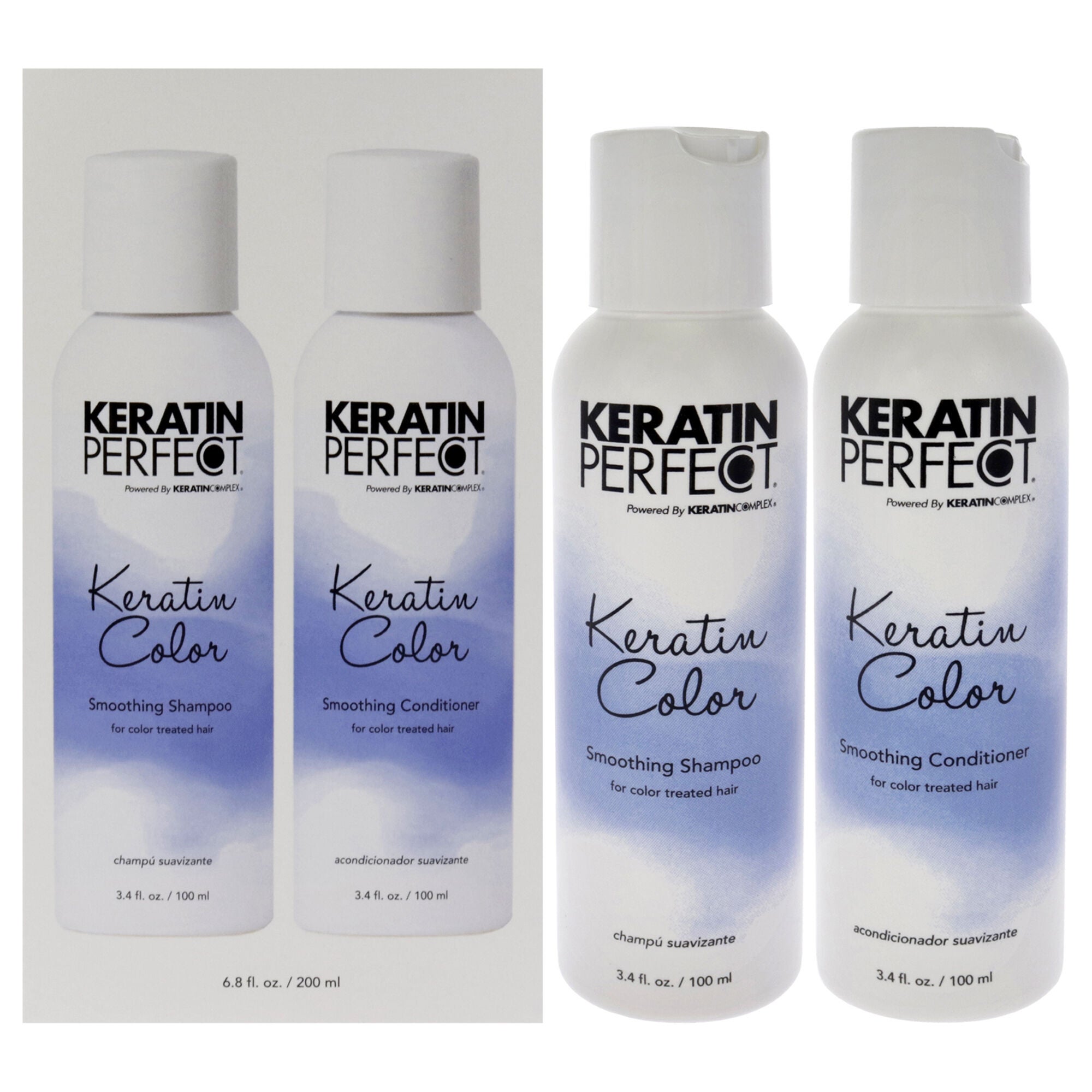 Keratin Color Duo by Keratin Perfect for Unisex - 2 Pc 3.4oz Shampoo, 3.4oz Conditioner, See Description, hi-res image number 0
