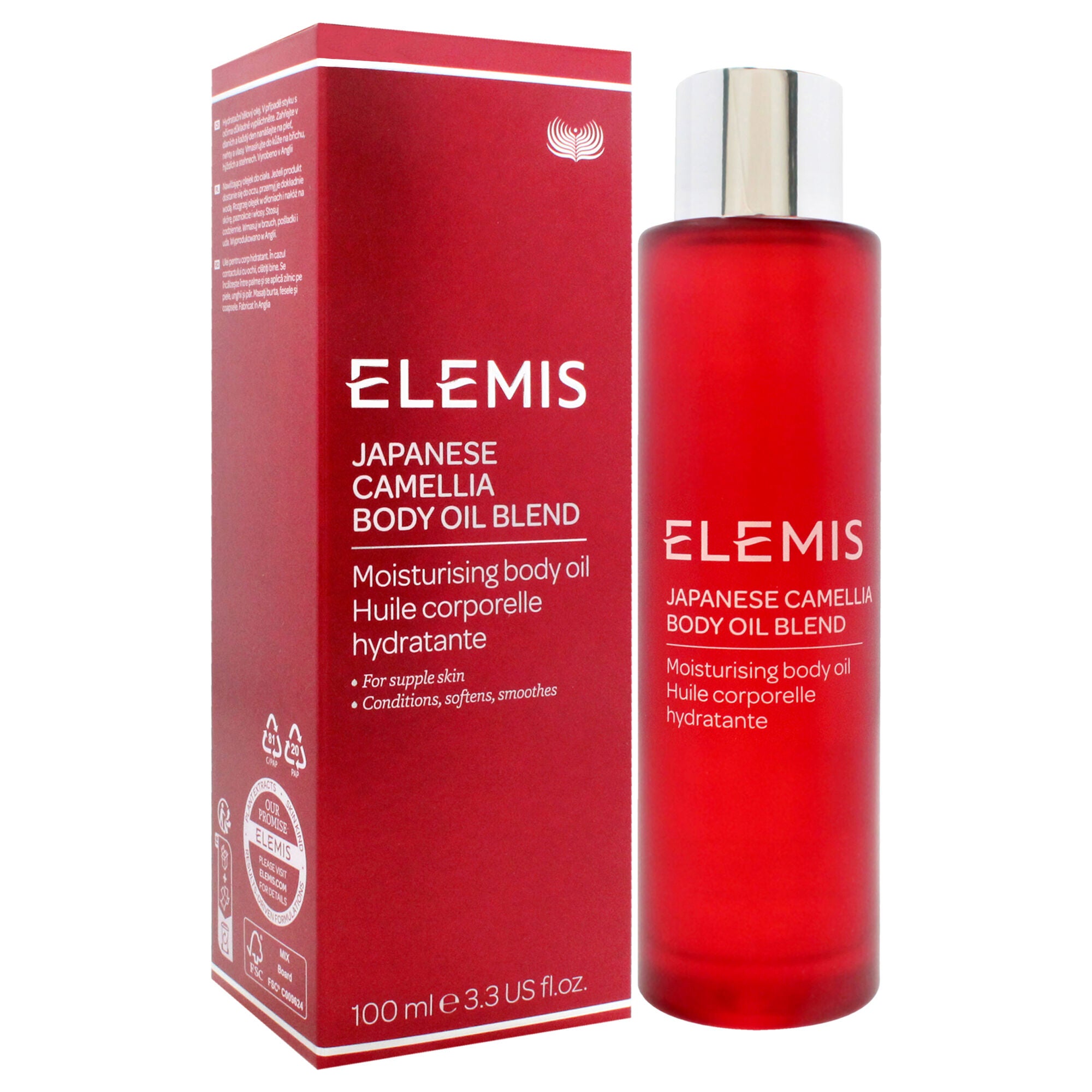 Japanese Camellia Body Oil Blend by Elemis for Unisex - 3.3 oz Body Oil, See Description, alternate image number 2