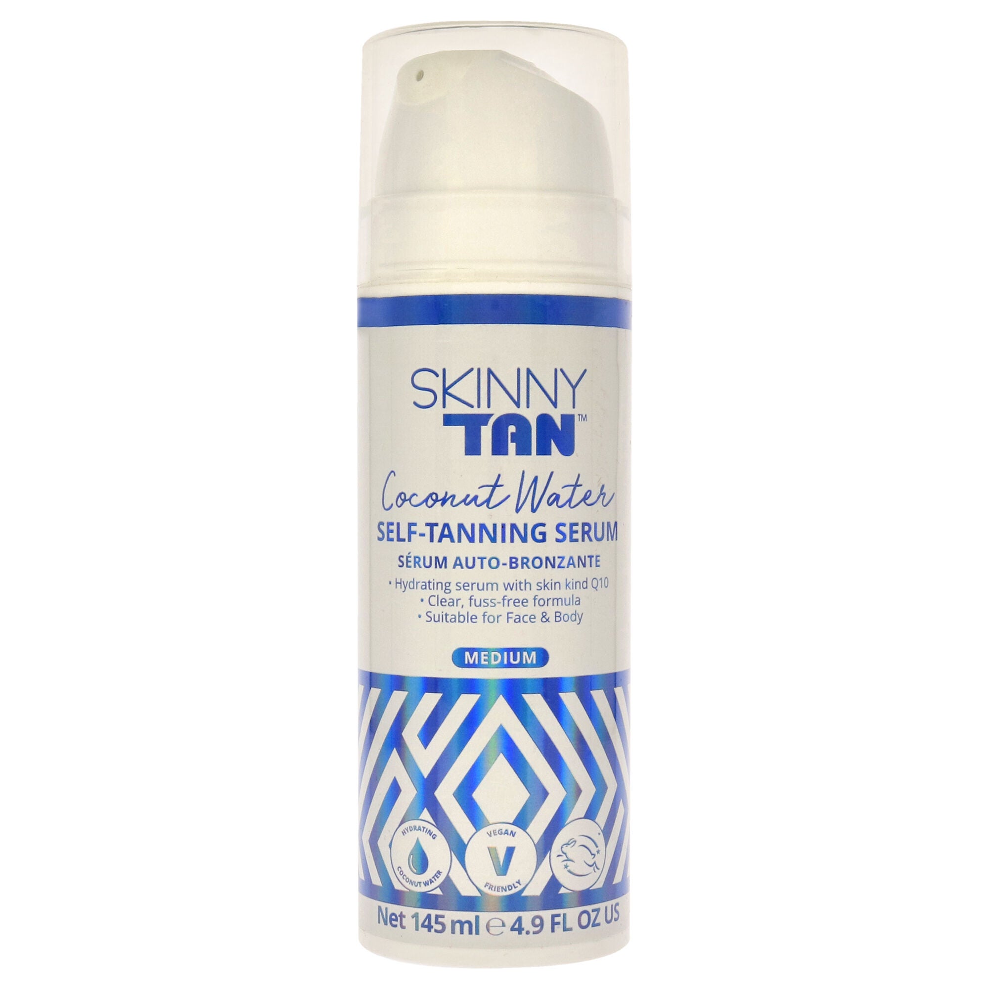 Coconut Water Self-Tanning Serum - Medium by Skinny Tan for Women - 4.9 oz Serum, See Description, hi-res image number 0