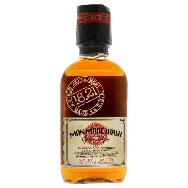 Man Made Wash - Sweet Tobacco by 18.21 Man Made for Men - 3.4 oz 3-In-1 Shampoo, Conditioner and Body Wash, , alternate image number null