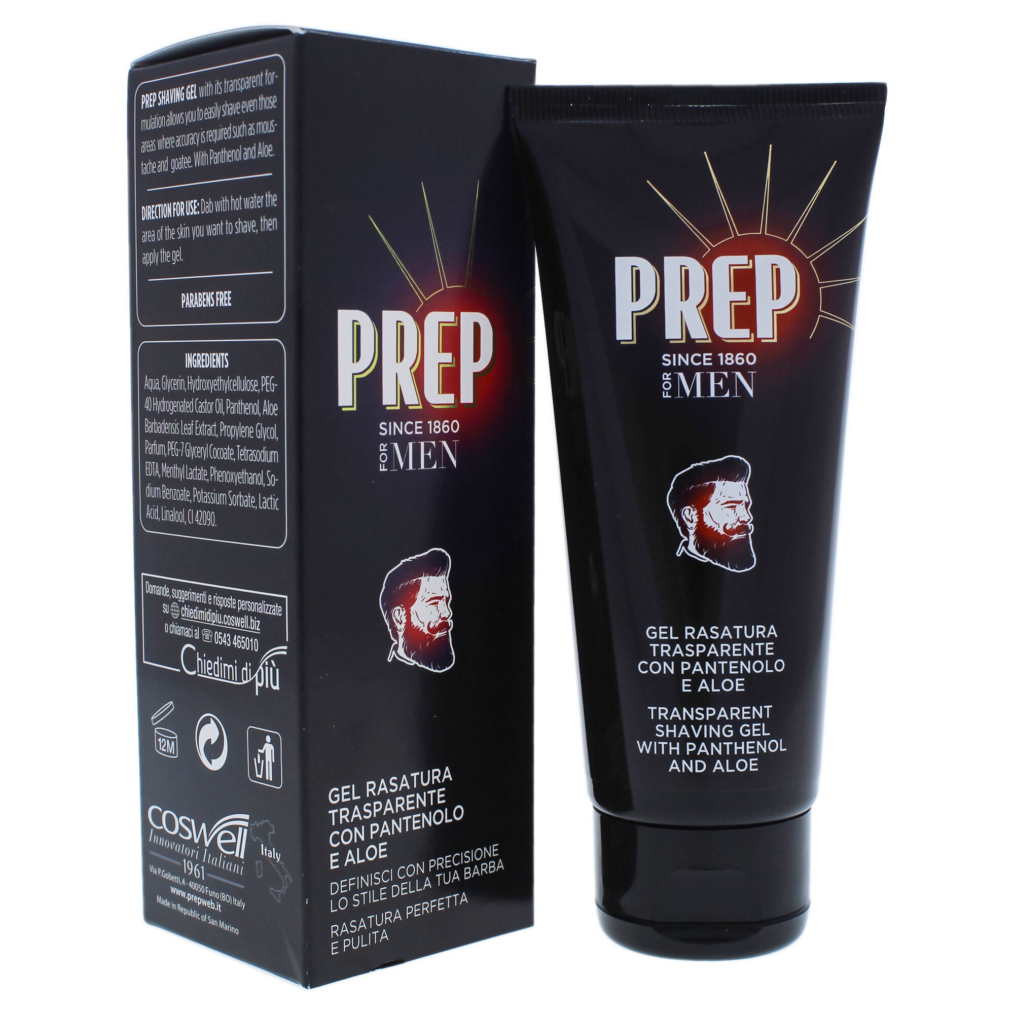Transparent Shaving Gel with Panthenol and Aloe by Prep for Men - 3.4 oz Shaving Gel, , alternate image number 5
