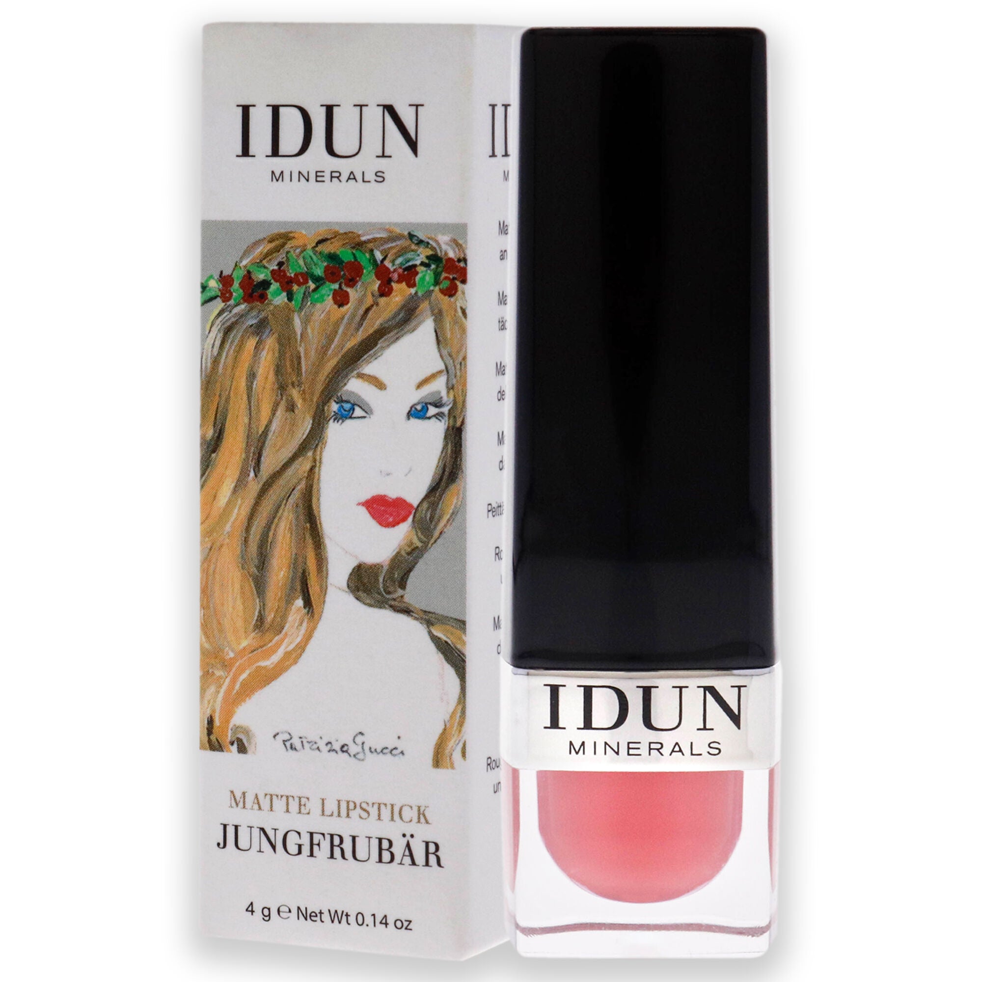 Matte Lipstick - 103 Jungfrubar by Idun Minerals for Women - 0.14 oz Lipstick, , alternate image number 7