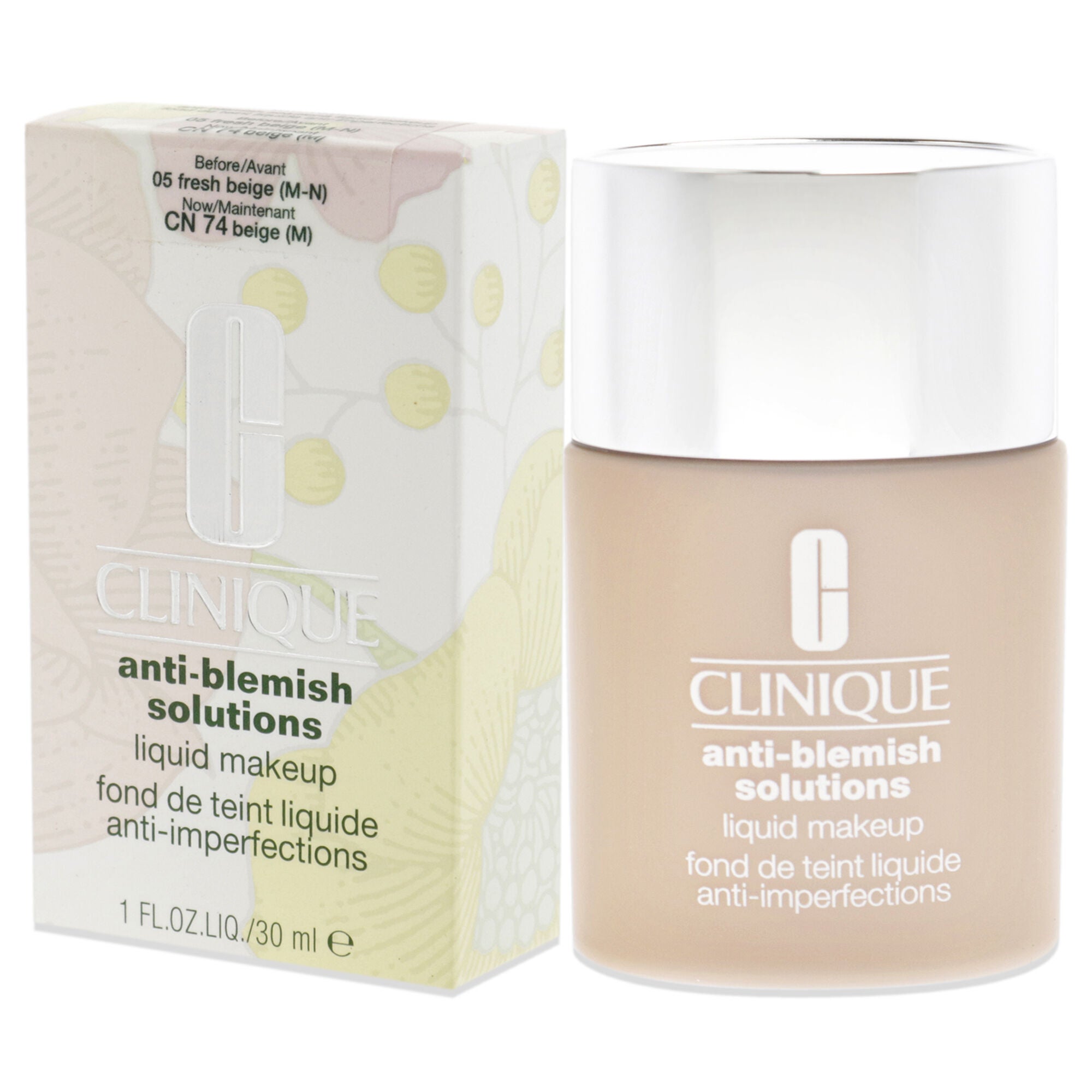 Anti-Blemish Solutions Liquid Makeup 05 Fresh Beige(MF-M)-Dry Comb. To Oily Skin by Clinique for Women - 1 oz Foundation, , alternate image number 8