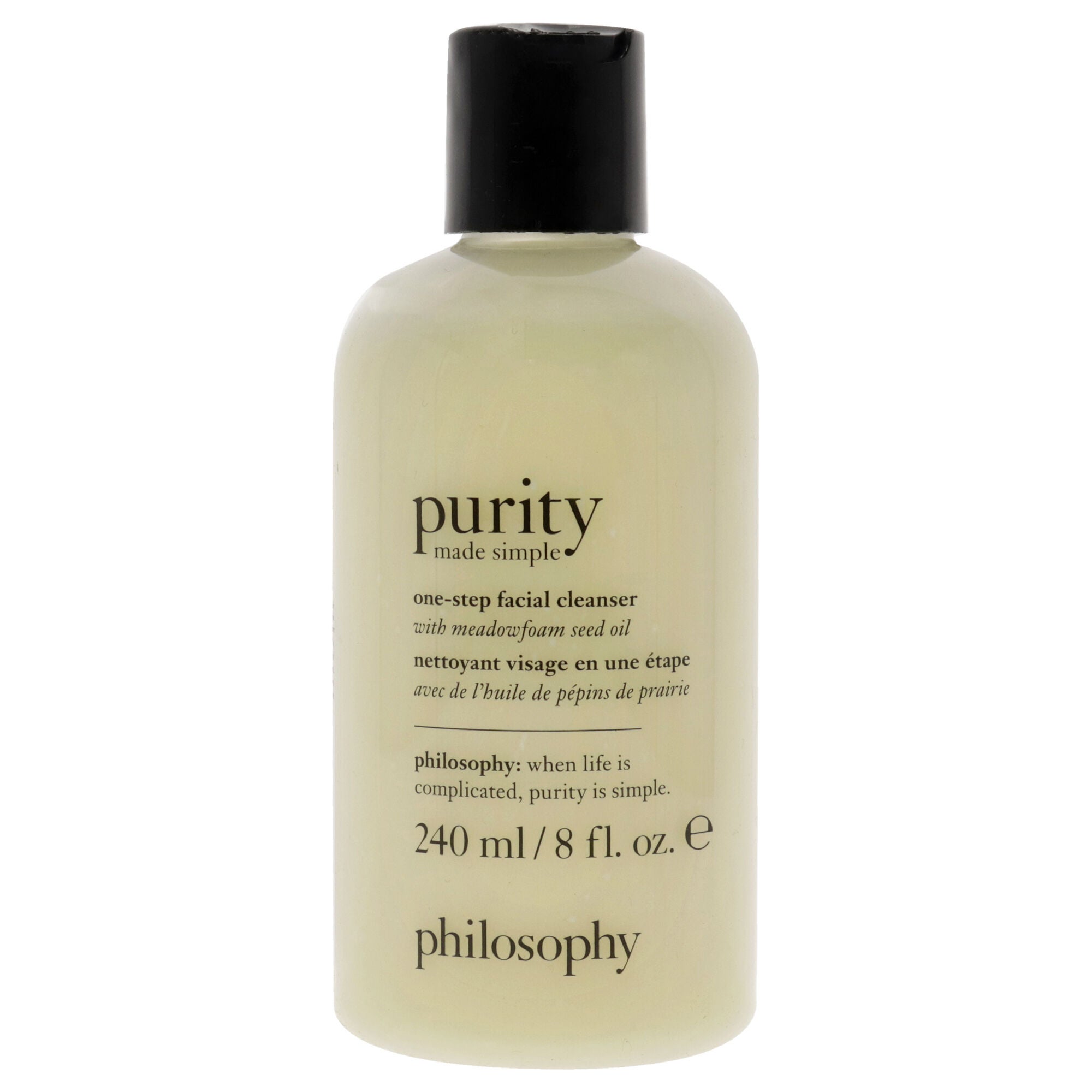 Purity Made Simple One Step Facial Cleanser by Philosophy for Unisex - 8 oz Cleanser, See Description, hi-res image number 0