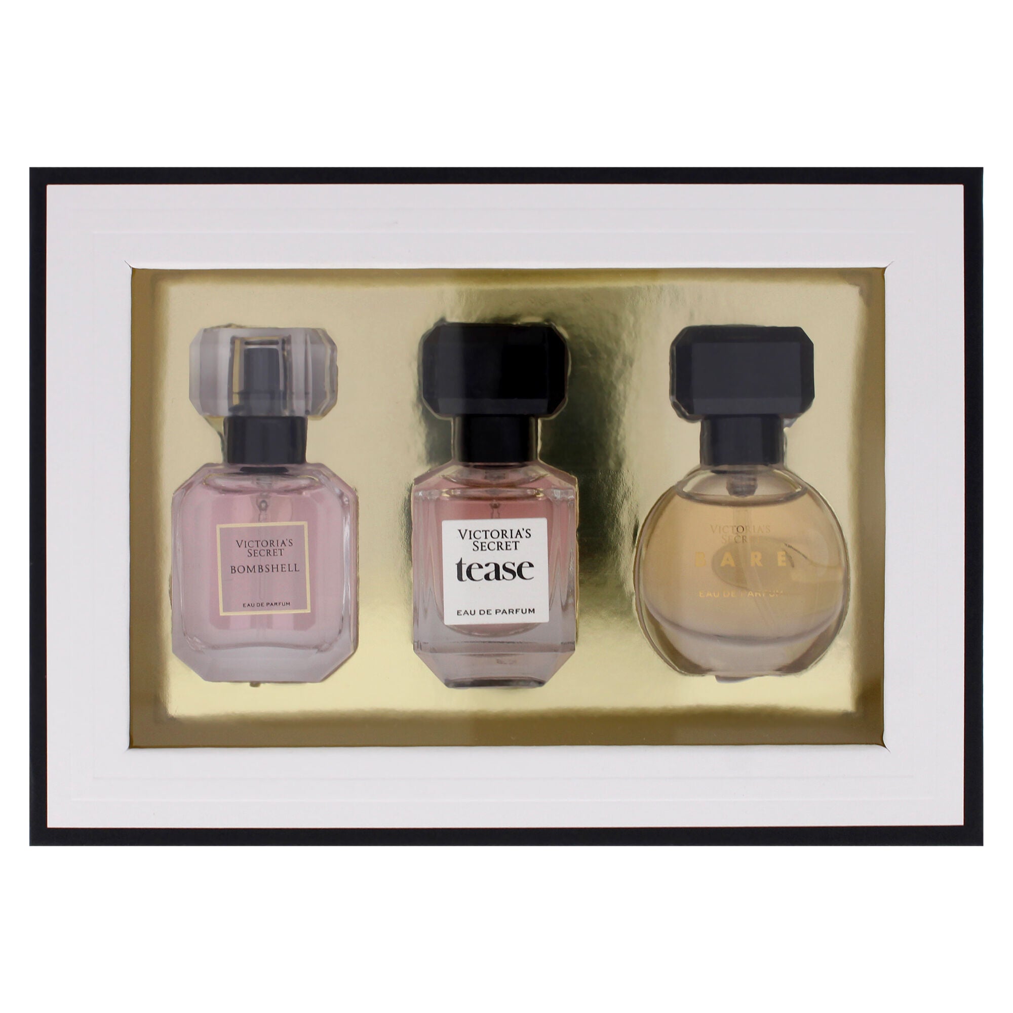 Victorias Secret by Victorias Secret for Women - 3 Pc Mini Gift Set 0.25oz Bombshell EDP Spray, 0.25oz Tease EDP Spray, 0.25oz Bare EDP Spray, Clear, alternate image number 4