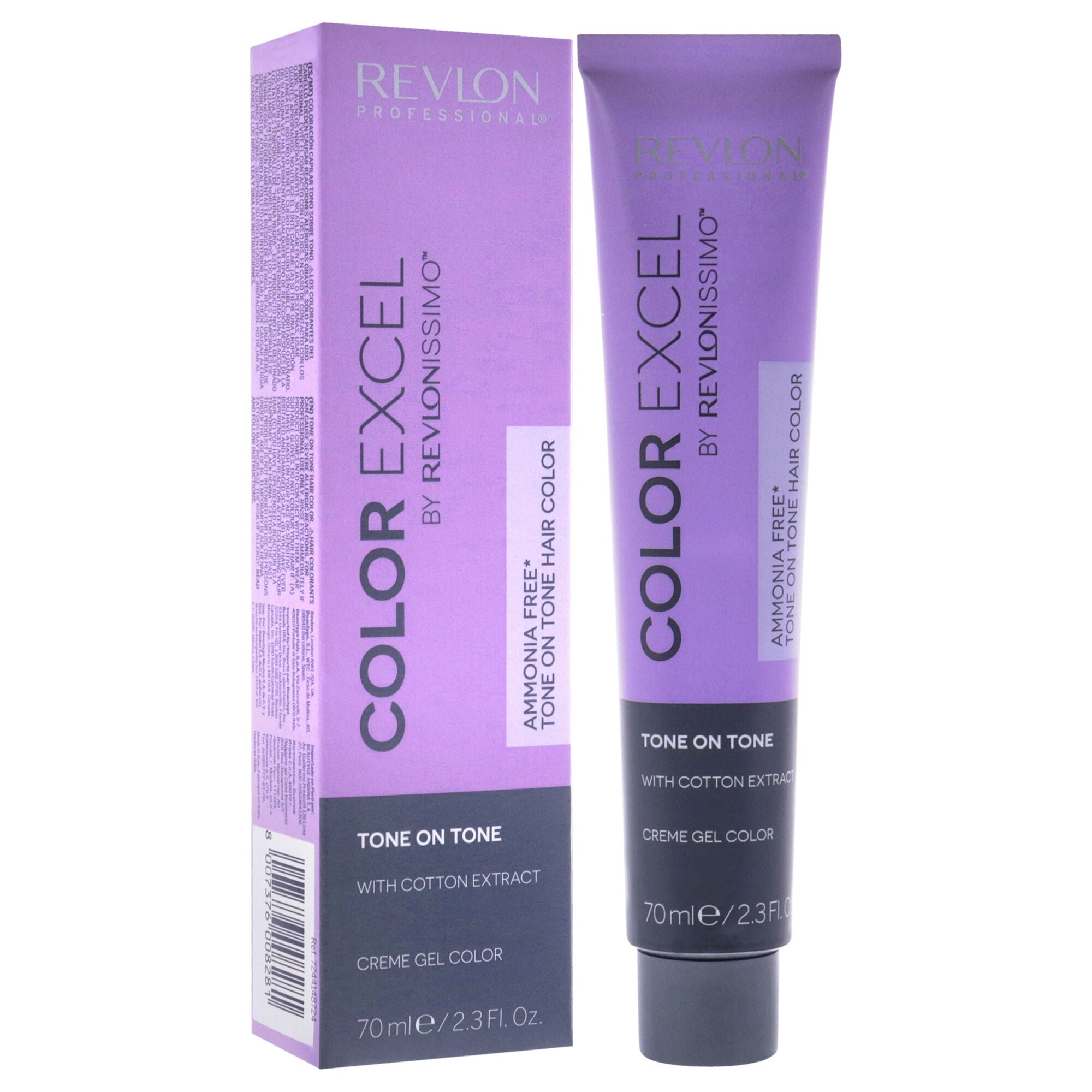 Revlonissimo Color Excel - 7.24 Medium Iridescent Copper Blonde by Revlon for Unisex - 2.3 oz Hair Color, See Description, alternate image number 1