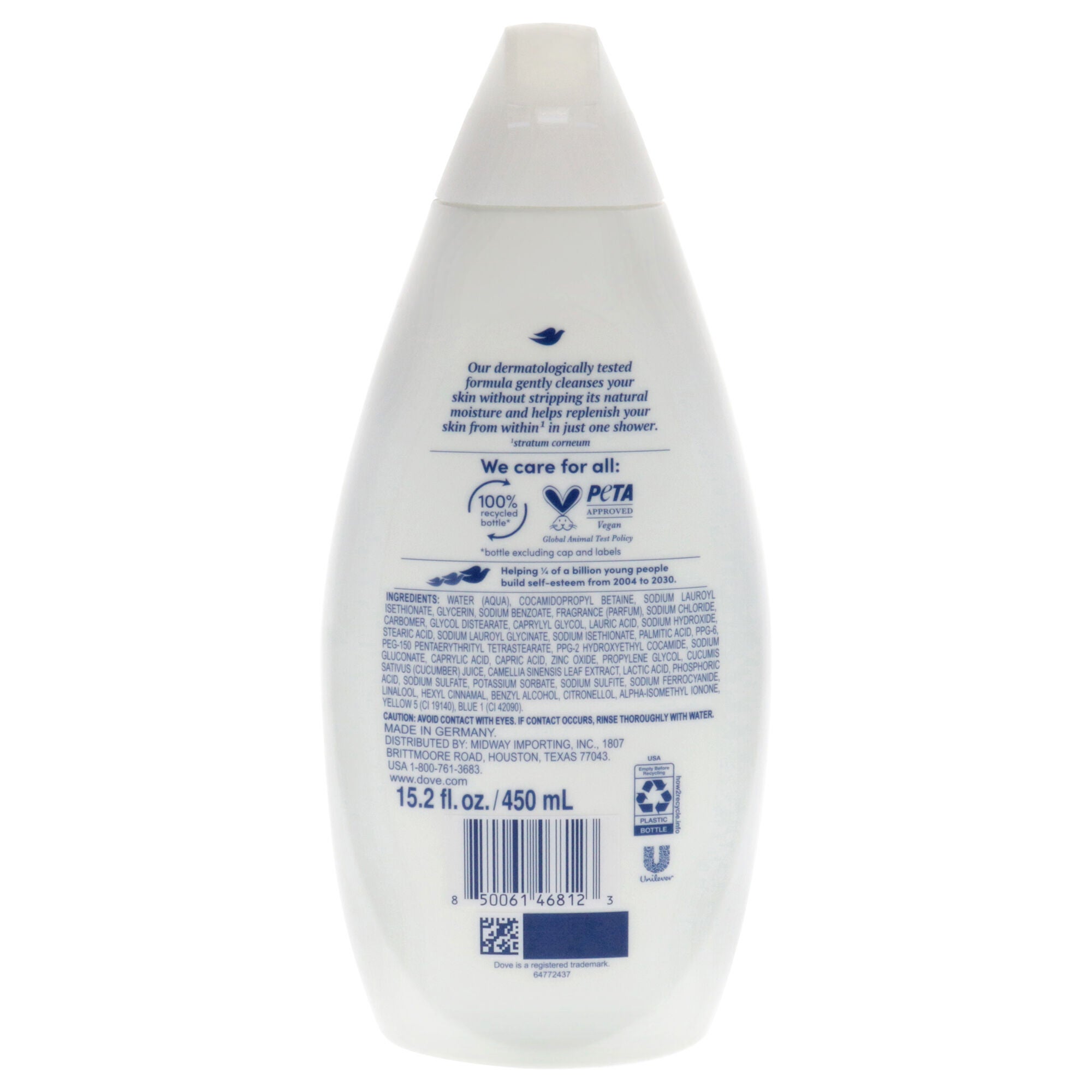Body Wash - Fresh Care by Dove for Unisex - 15.2 oz Body Wash, See Description, alternate image number 1