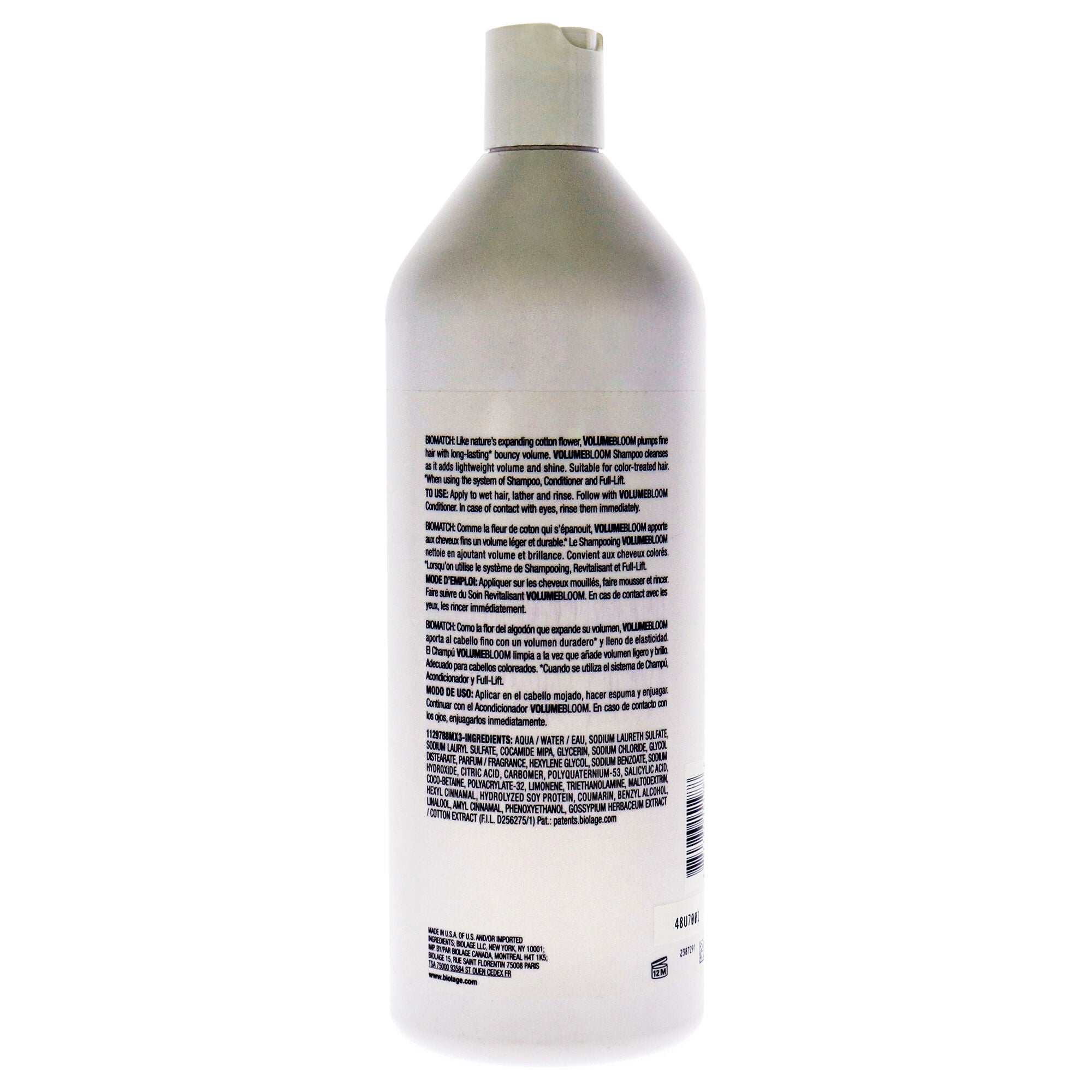 Biolage VolumeBloom Shampoo by Matrix for Unisex - 33.8 oz Shampoo, See Description, alternate image number 1