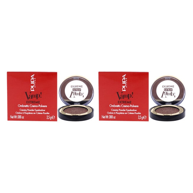 Vamp! Extreme Eyeshadow - 002 Extreme Copper by Pupa Milano for Women - 0.088 oz Eye Shadow - Pack of 2, See Description, hi-res image number 0