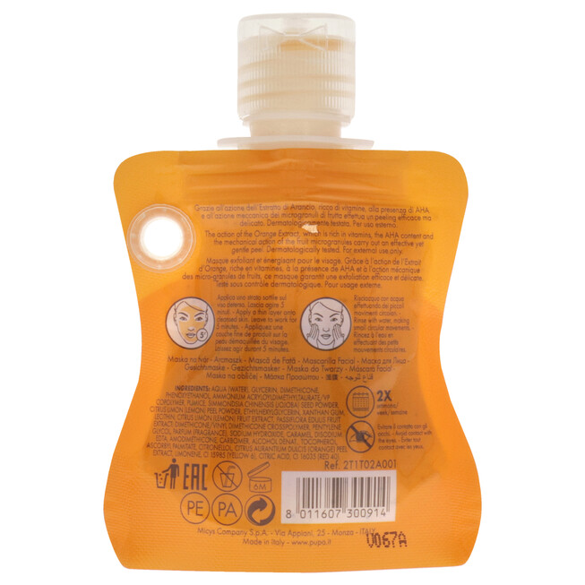 Exfoliating and Energizing Face Mask - Orange Extract by Pupa Milano ...