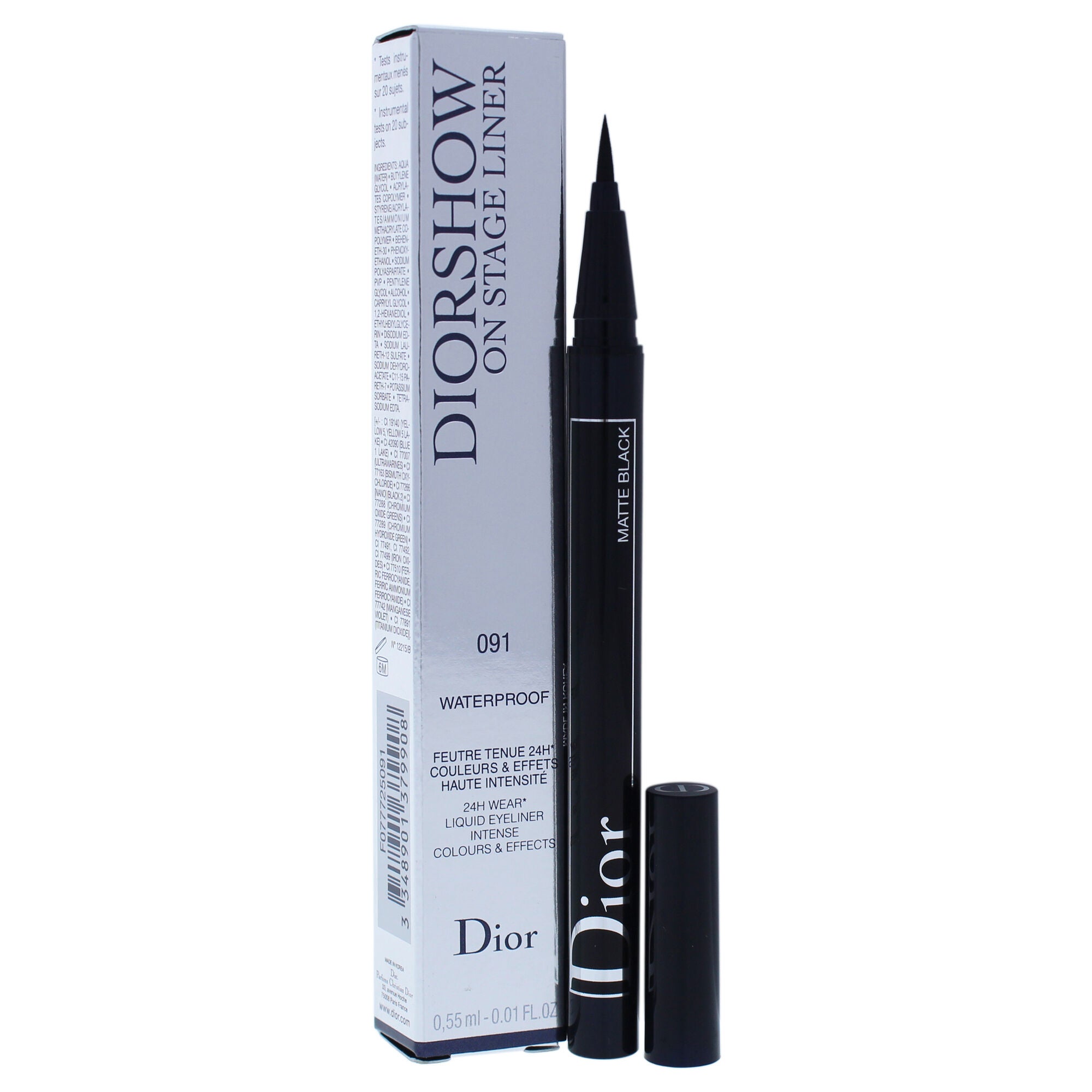 Diorshow On Stage Liquid Eyeliner Waterproof - 091 Matte Black by Christian Dior for Women - 0.01 oz Eyeliner, See Description, alternate image number 2
