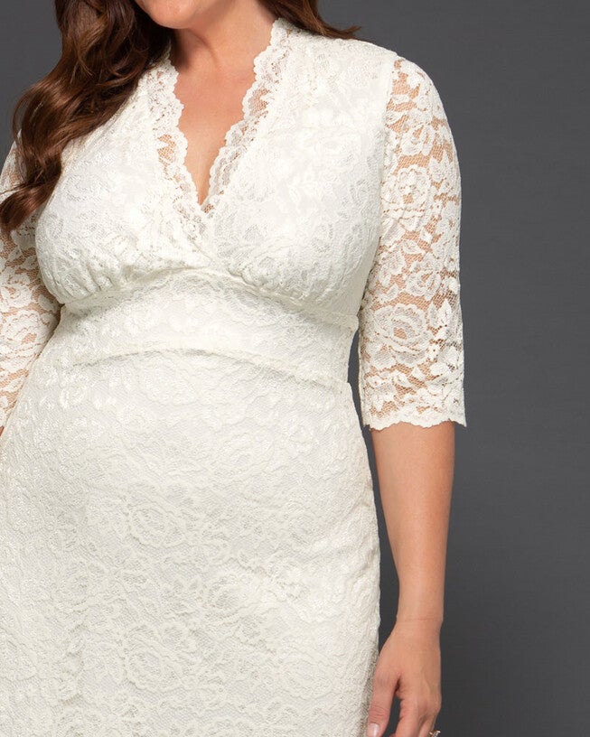 Luxe Lace Wedding Dress, IvoryCream, alternate image number null