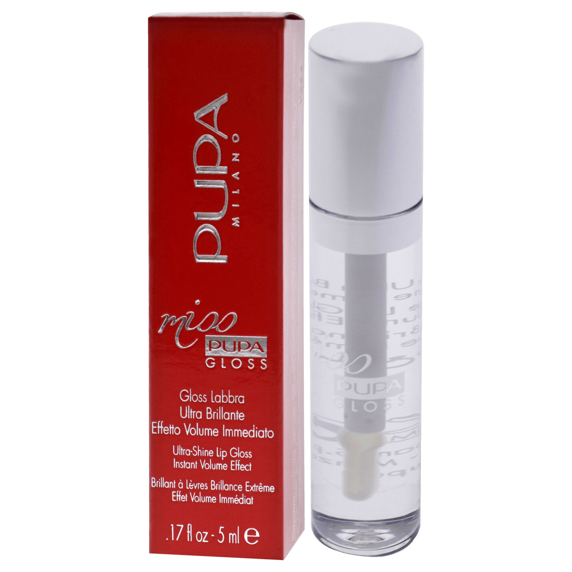 Miss Pupa Gloss Ultra-Shine Lip Gloss - 100 Crystal Glass by Pupa Milano for Women - 0.17 oz Lip Gloss, , alternate image number 7