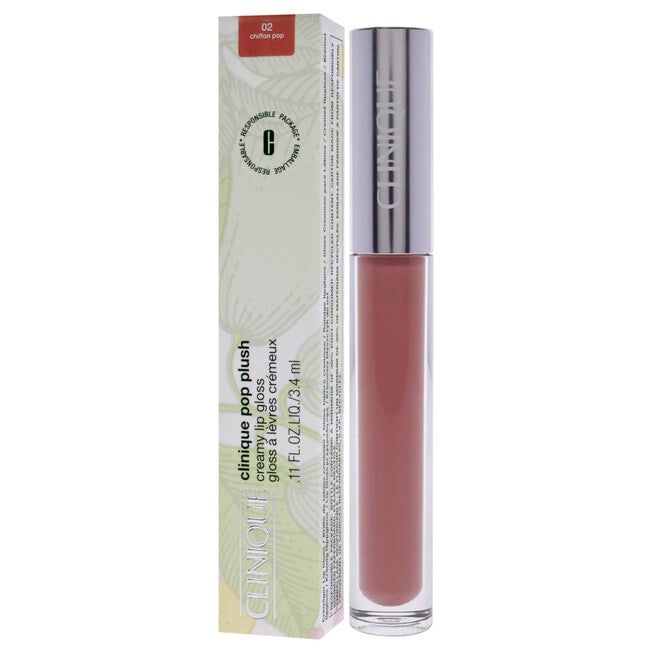 Pop Plush Creamy Lip Gloss - 02 Chiffon Pop by Clinique for Women - 0.11 oz Lip Gloss, , alternate image number 7