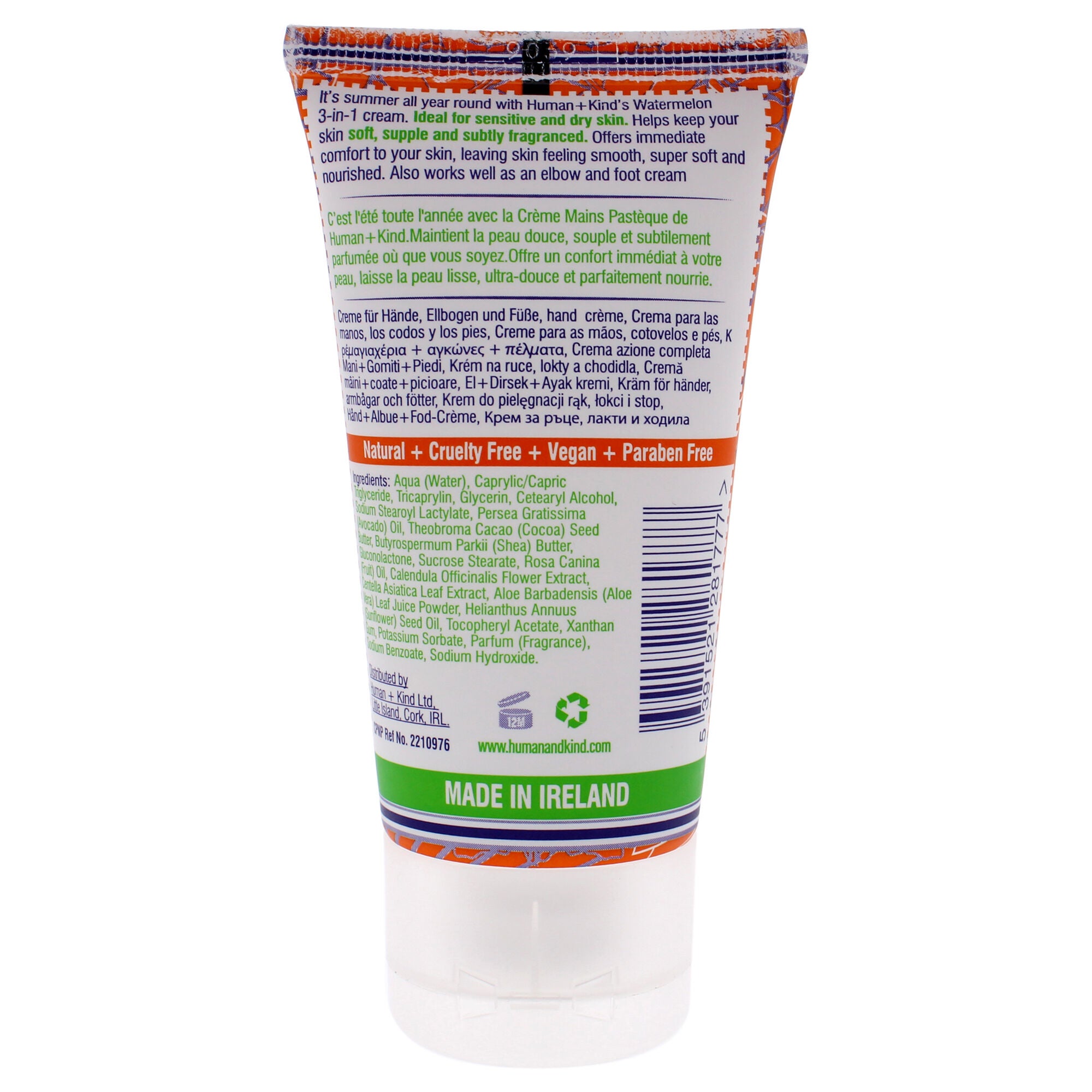 Hand Cream - Watermelon by Human+Kind for Unisex - 1.7 oz Cream, See Description, alternate image number 3