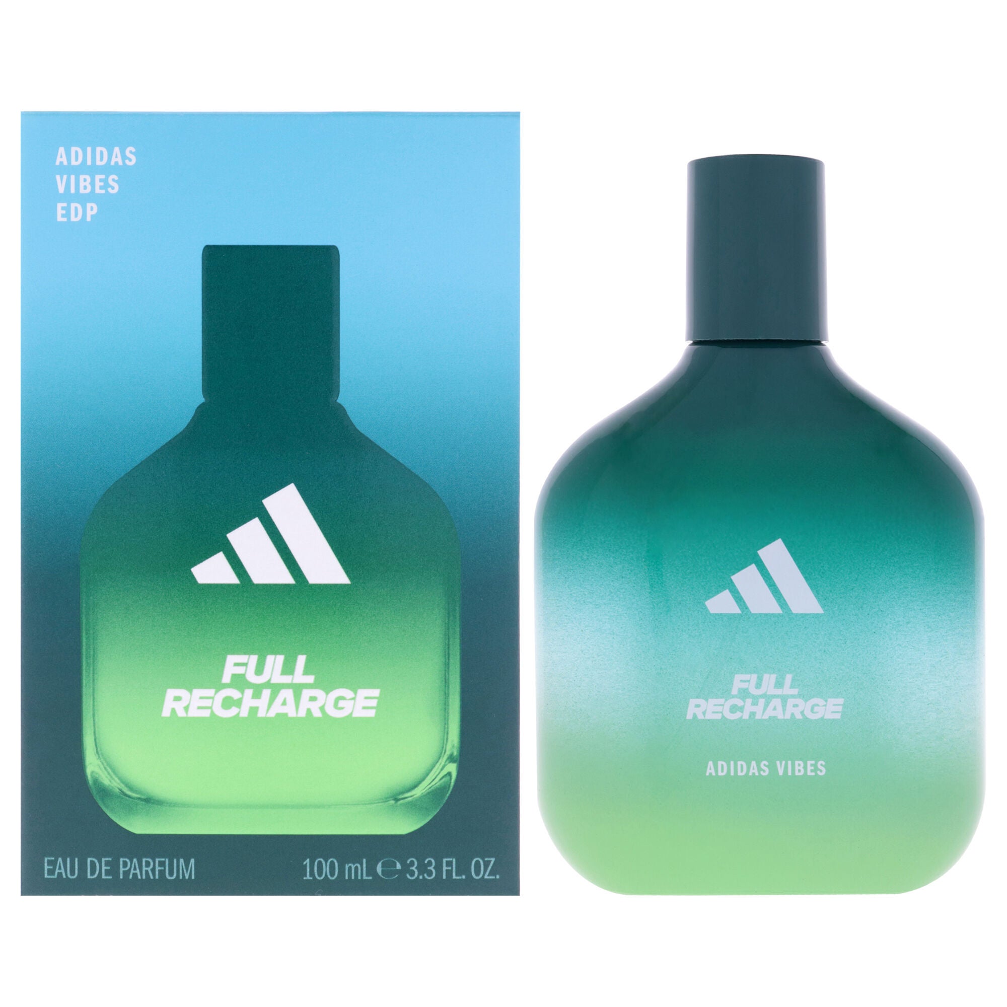 Adidas Vibes - Full Recharge by Adidas for Unisex - 3.3 oz EDP Spray, Clear, hi-res image number 0