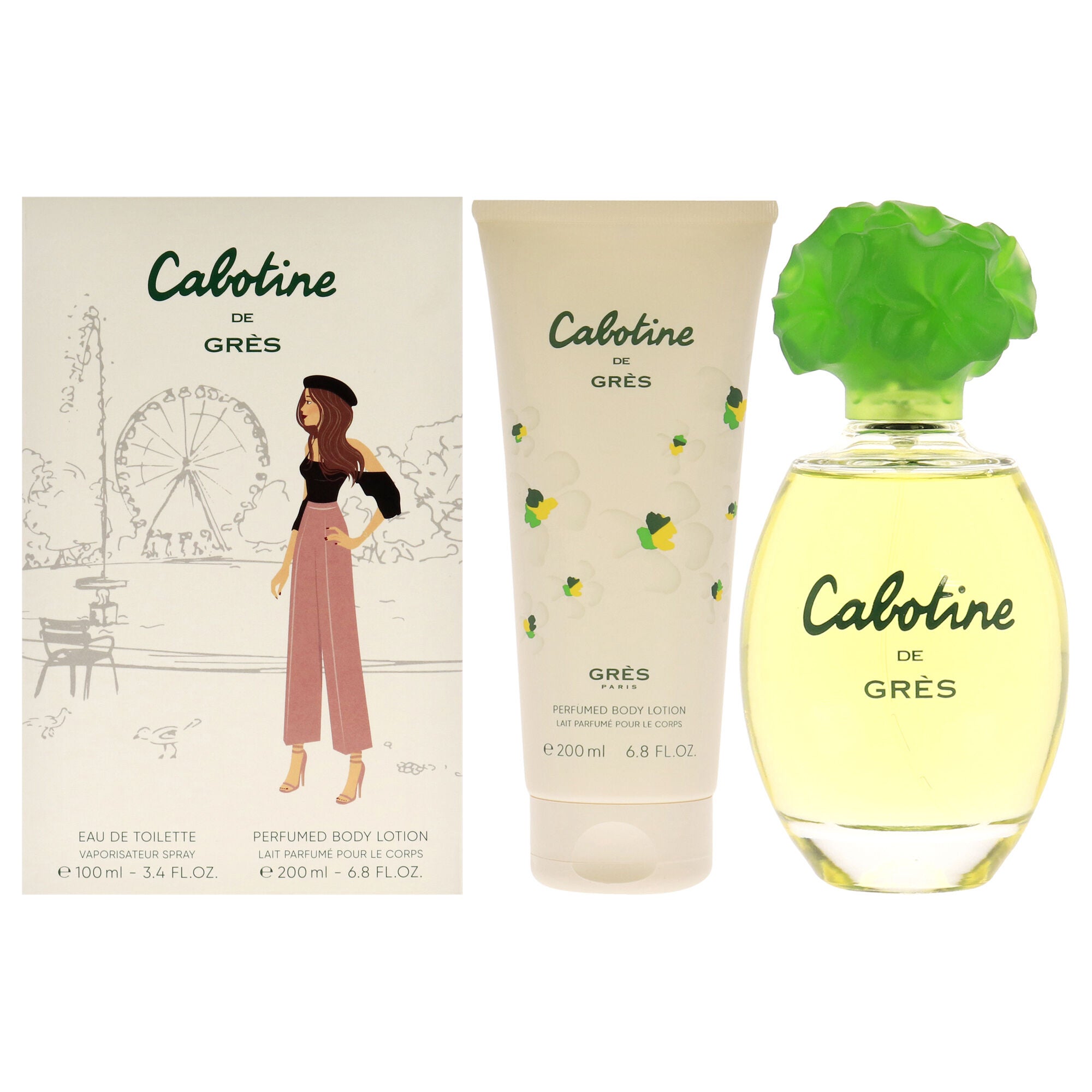 Cabotine by Parfums Gres for Women - 2 Pc Gift Set 3.4oz EDT Spray, 6.8oz Body Lotion, See Description, hi-res image number 0