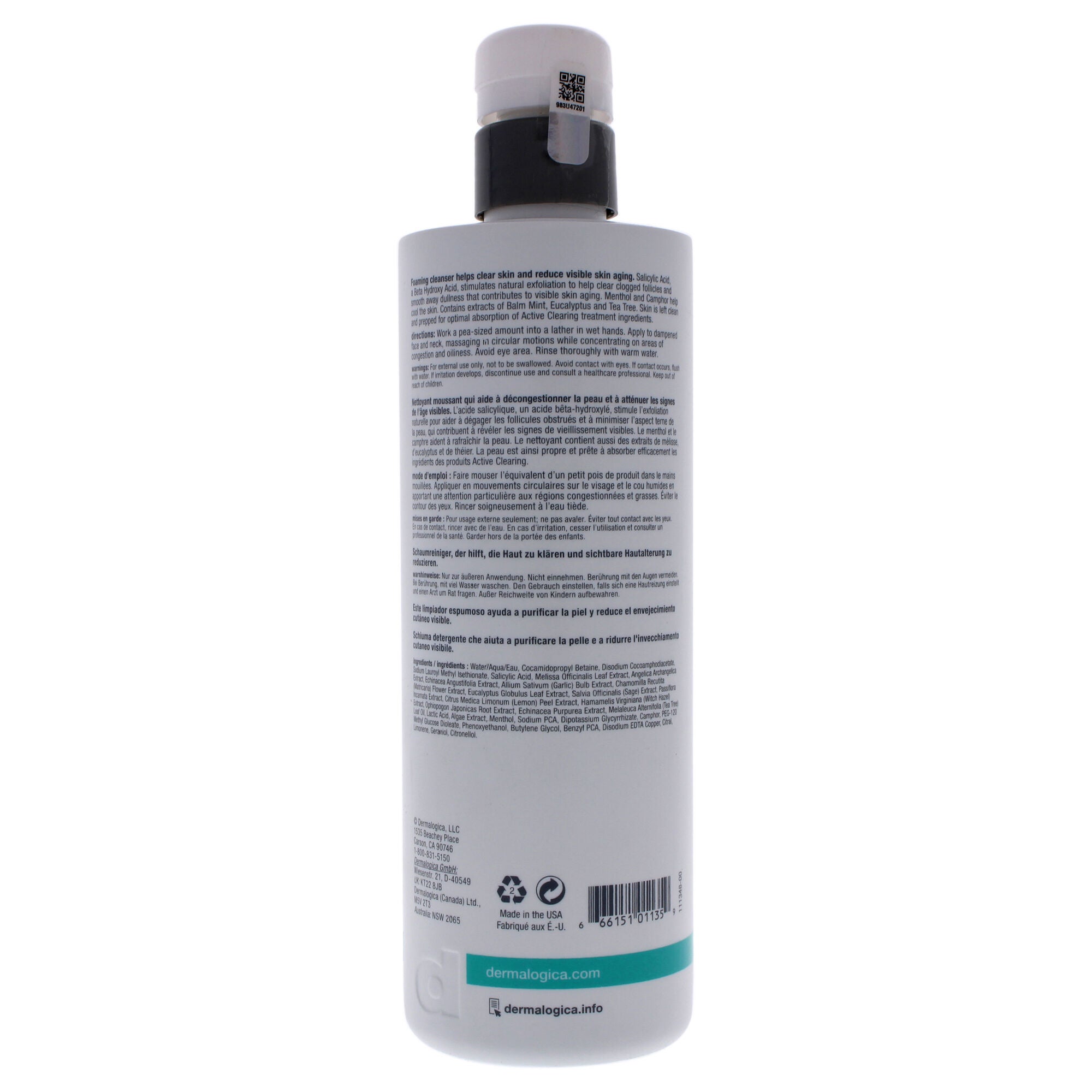 Clearing Skin Wash by Dermalogica for Unisex - 16.9 oz Cleanser, , alternate image number 3