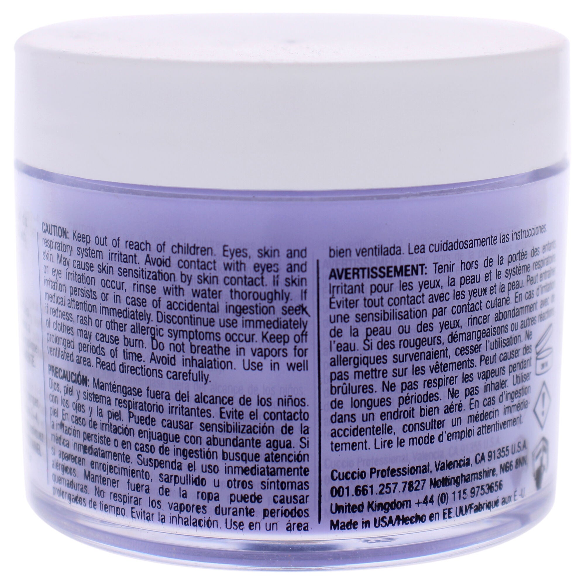 Pro Powder Polish Nail Colour Dip System - Grape Crush Deep Purple by Cuccio Colour for Women - 1.6 oz Nail Powder, See Description, alternate image number 1