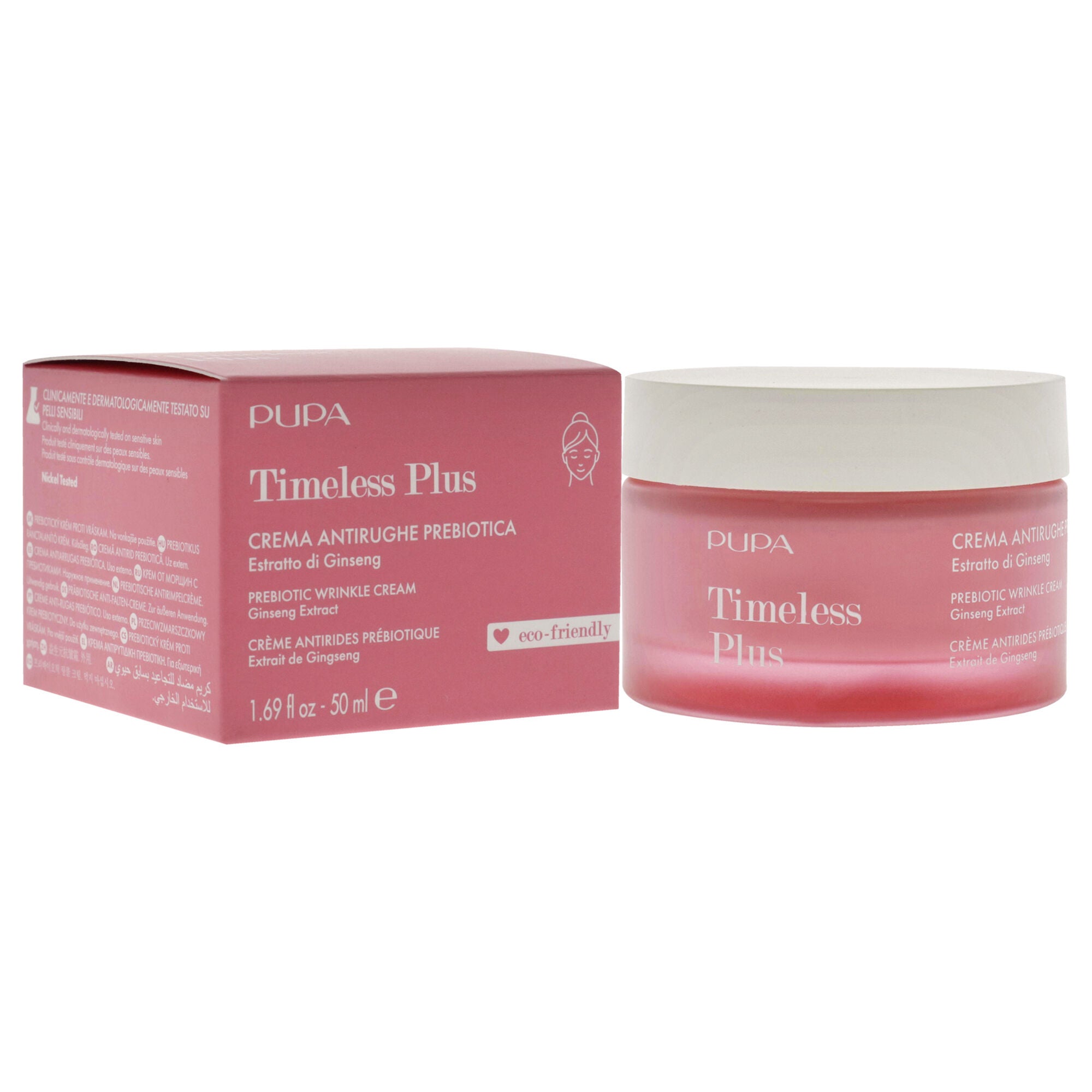 Timeless Plus Prebiotic Wrinkle Cream by Pupa Milano for Women - 1.69 oz Cream, See Description, alternate image number 2
