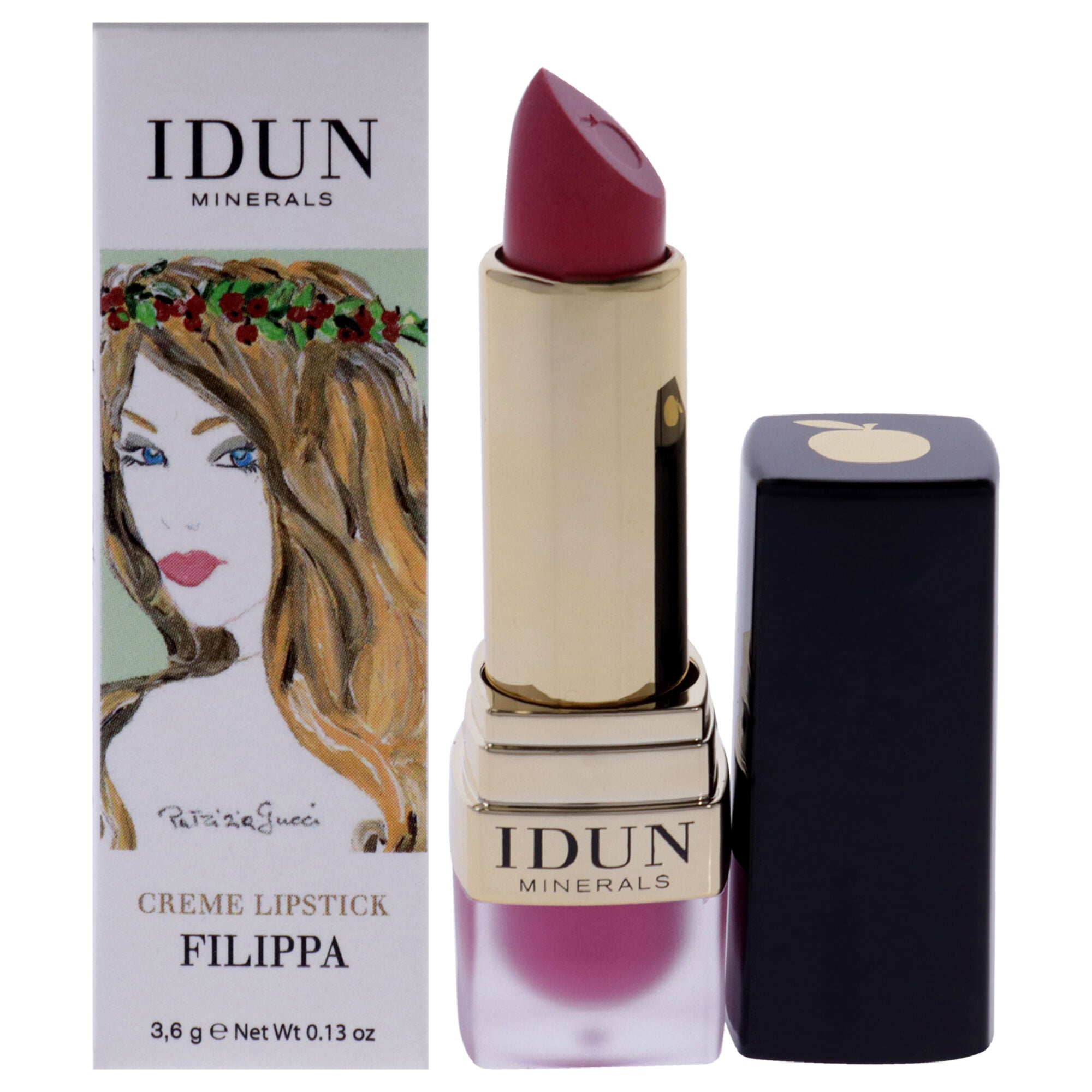 Creme Lipstick - 204 Filippa by Idun Minerals for Women - 0.13 oz Lipstick, See Description, hi-res image number 0