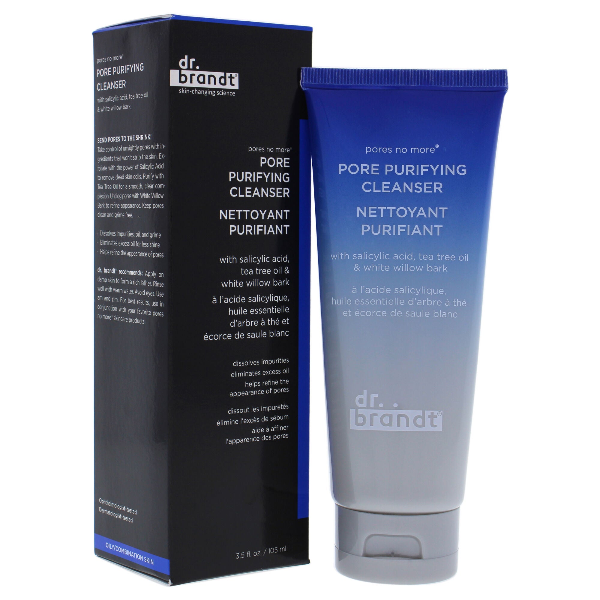 Pores No More Cleanser - Oily-Combination Skin by Dr. Brandt for Unisex - 3.5 oz Cleanser, NA, alternate image number 2
