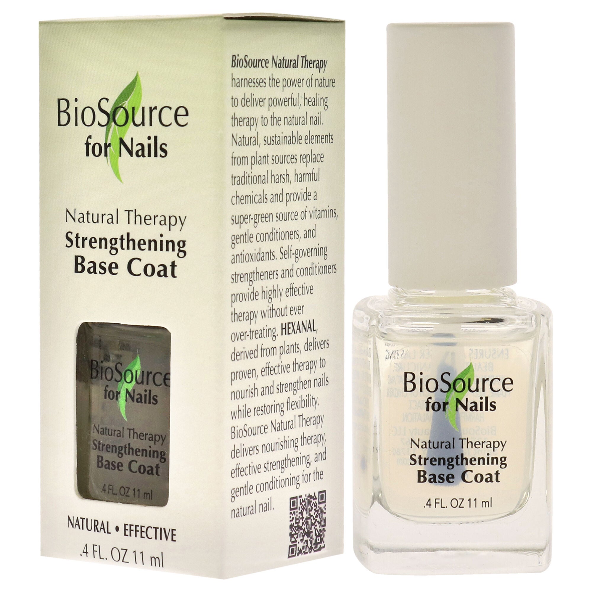 Natural Therapy Strengthening Base Coat by BioSource for Women - 0.4 oz Nail Treatment, , alternate image number 8