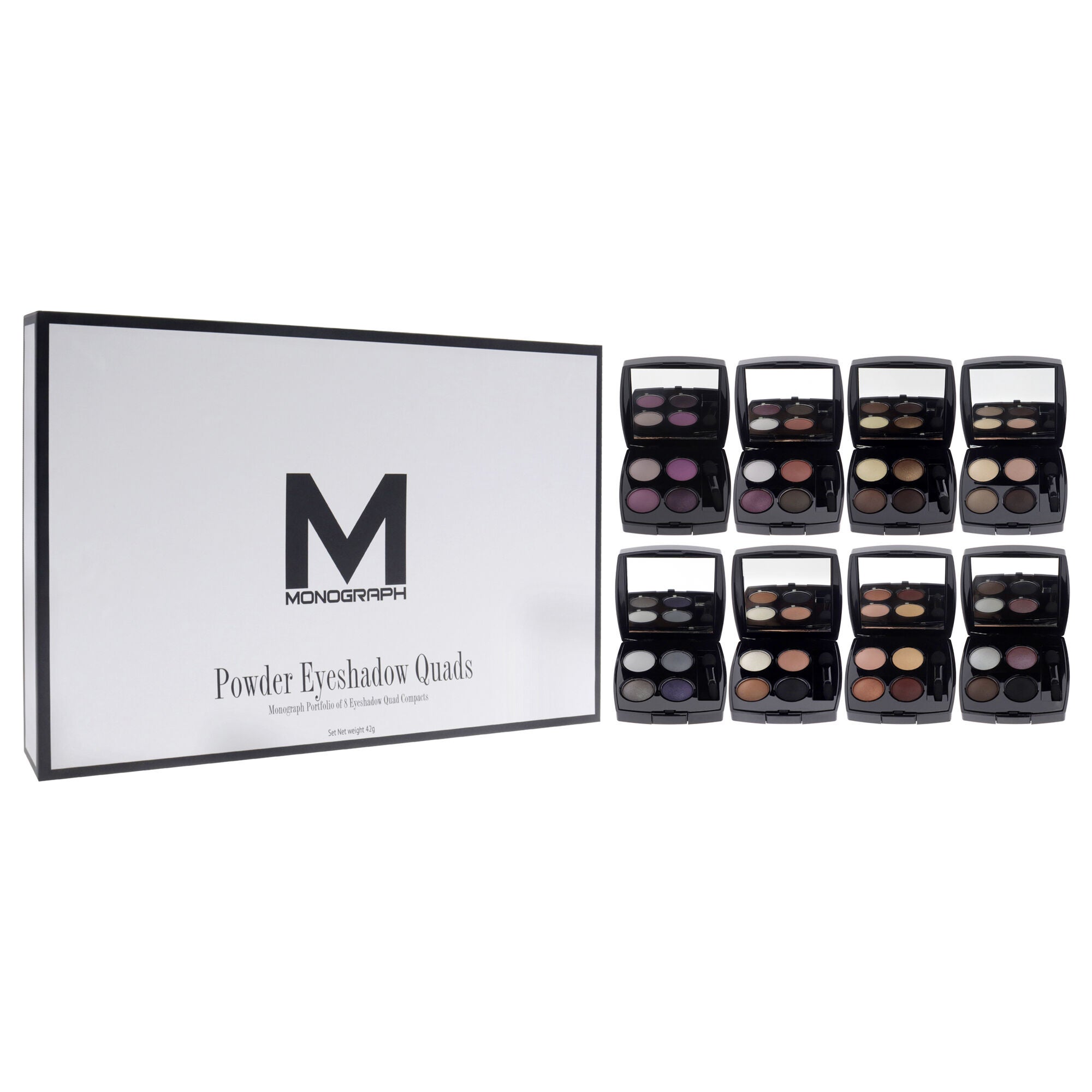 Monograph Collection Powder Eyeshadow Quads Portfolio by Artis for Women - 8 x 1.41 oz Eye Shadow, See Description, alternate image number 1