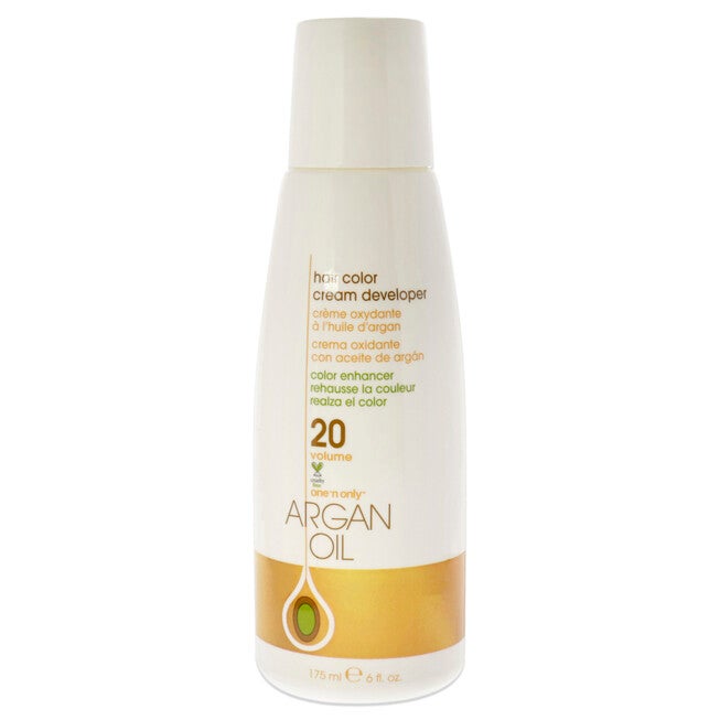 Argan Oil Hair Color Cream Developer - 20 Volume by One n Only for Unisex - 6 oz Lightener, See Description, hi-res image number 0
