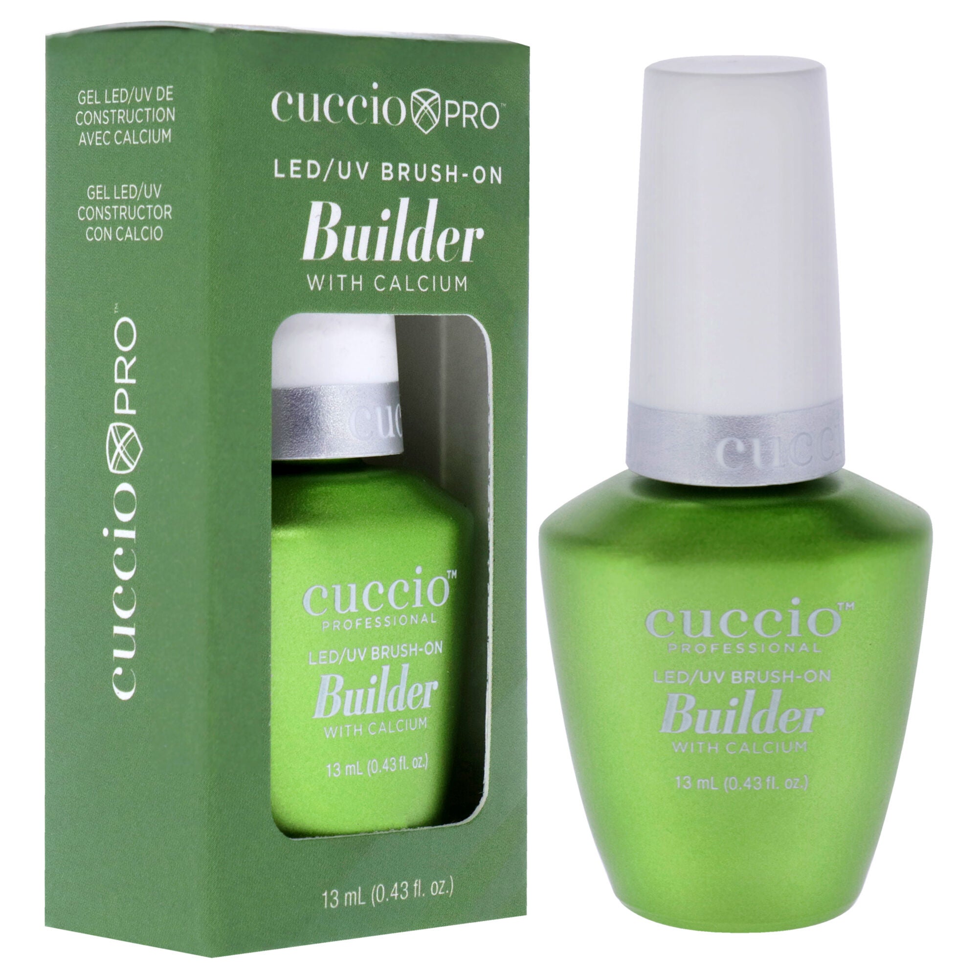 LED-UV Brush-On Builder Gel with Calcium by Cuccio Pro for Women - 0.43 oz Nail Polish, See Description, alternate image number 1