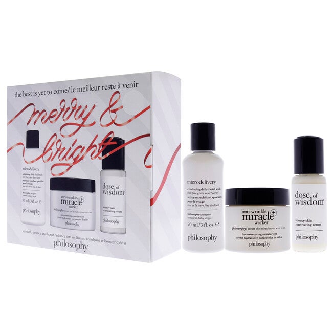 The Best Is Yet To Come Holiday Set by Philosophy for Unisex - 3 Pc Gift Set, See Description, alternate image number 2