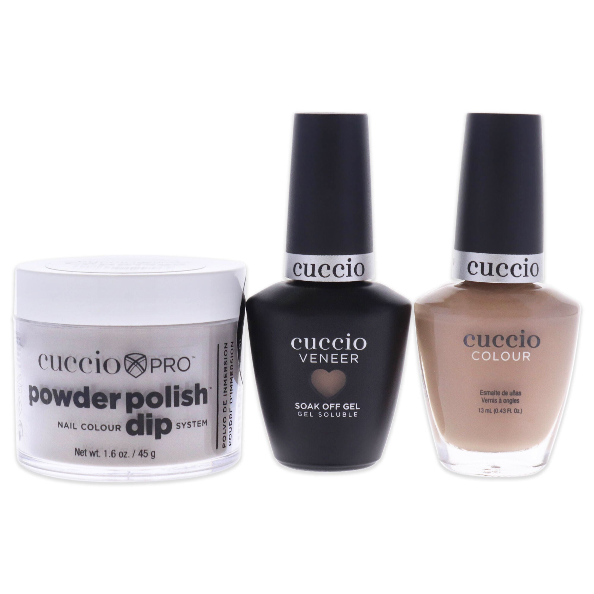 Match Makers Plus Dip - See You Latte by Cuccio Colour for Women - 3 Pc 1.6oz Pro Powder Polish Dip System, 0.44oz Veneer Soak Off Gel, 0.43oz Colour Nail Polish, , alternate image number 5