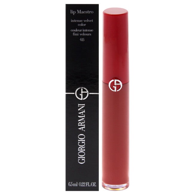 Lip Maestro Liquid Lipstick - 415 Redwood by Giorgio Armani for Women - 0.22 oz Lipstick, NA, hi-res image number null