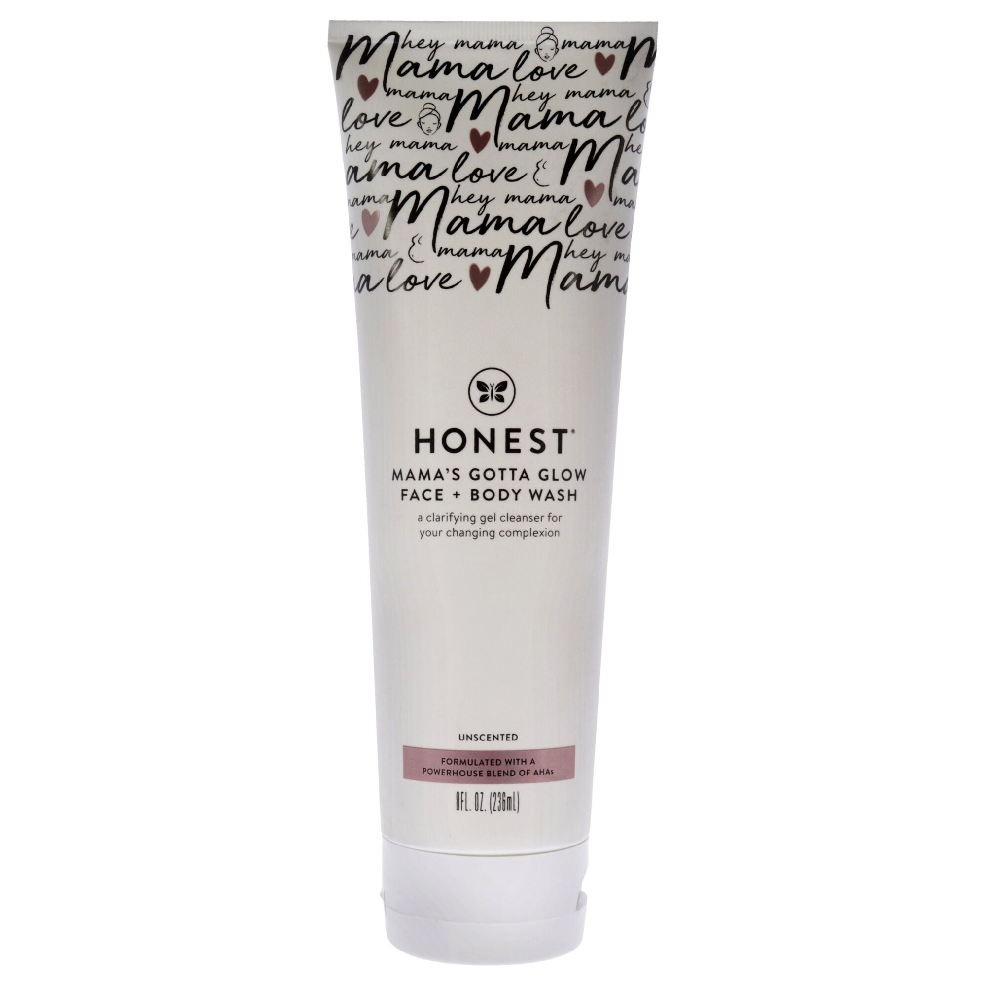 Mamas Gotta Glow Face plus Body Wash by Honest for Women - 8 oz Body Wash, See Description, hi-res image number 0