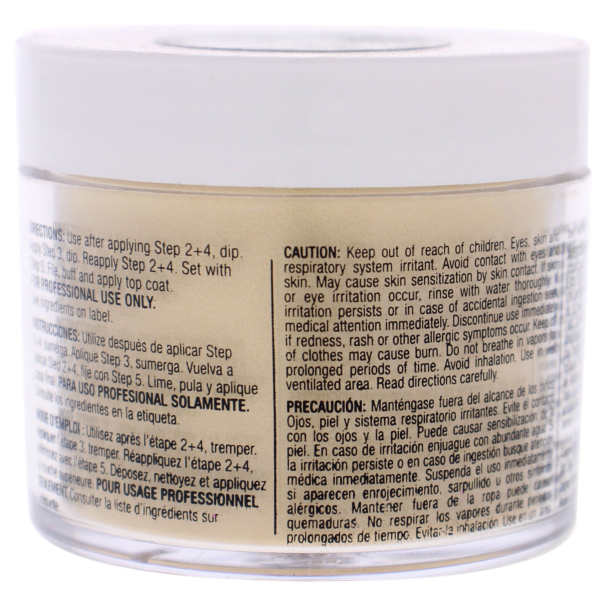 Pro Powder Polish Nail Colour Dip System - Metallic Lemon Gold by Cuccio Colour for Women - 1.6 oz Nail Powder, See Description, alternate image number 1